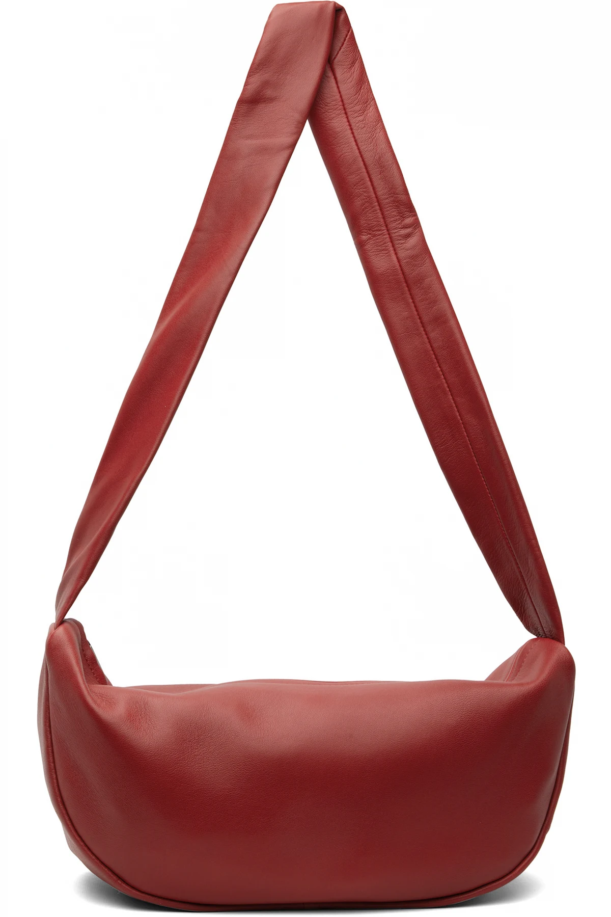 Red Soft Crescent Bag