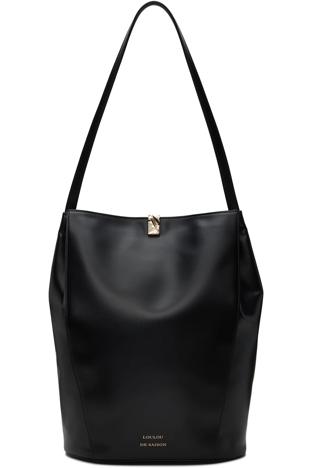 Black Daya Leather Bucket Bag