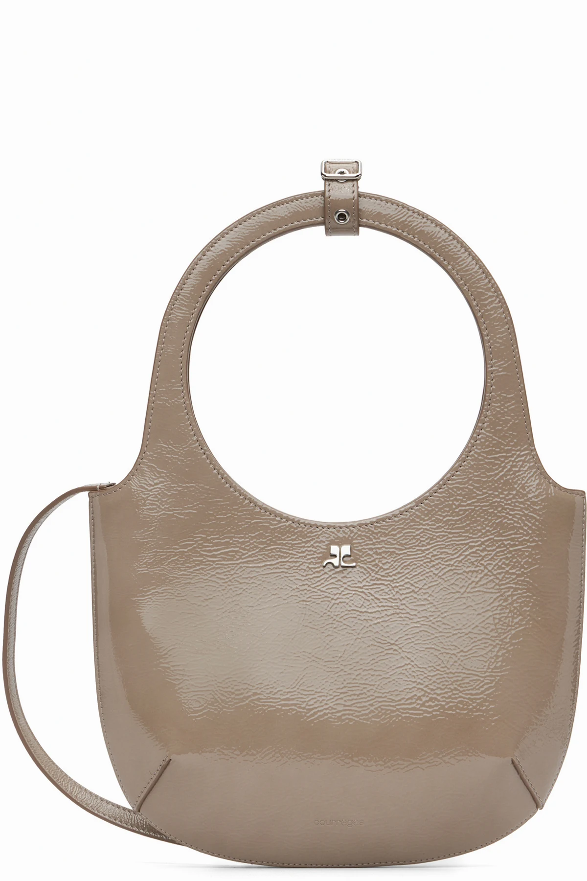 Taupe Holy Naplack Leather Bag