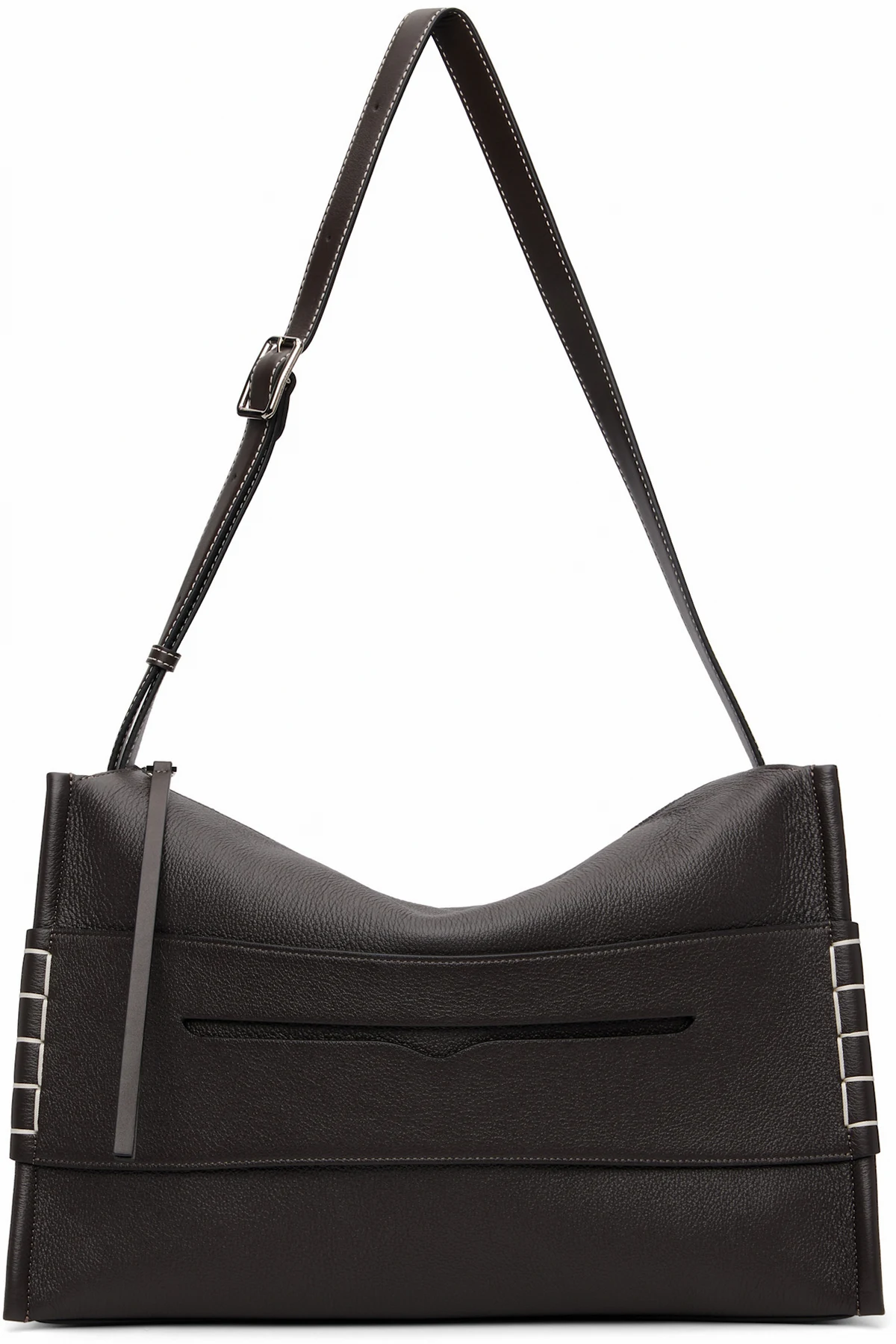 Brown Messenger Loafer Bag