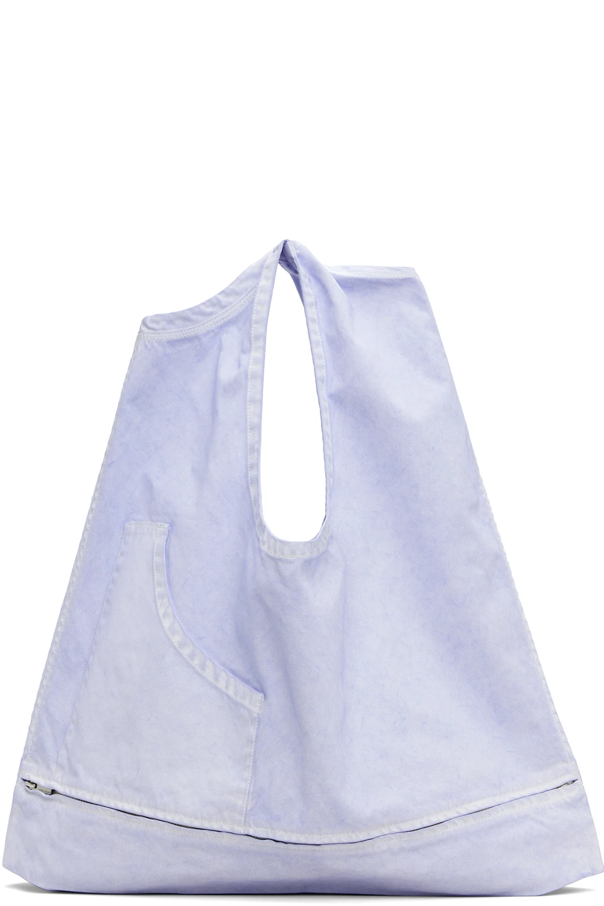 Blue Sculptural Convertible Vest Bag