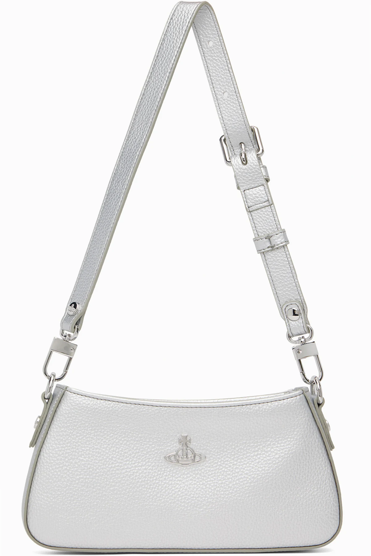 Silver Tasha Shoulder Phone Bag