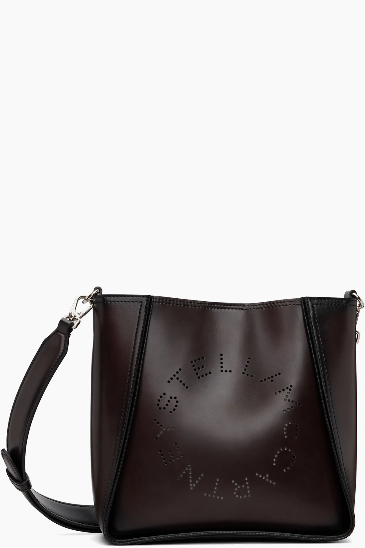 Brown Logo Square Crossbody Bag