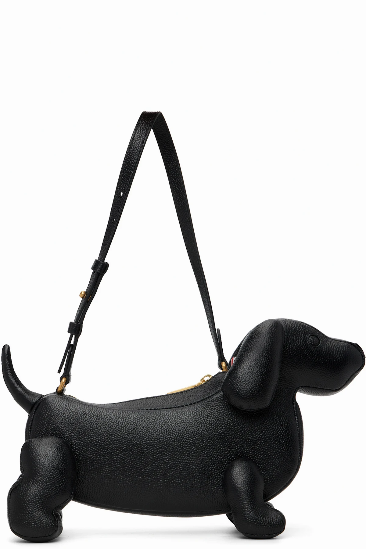 Black Pebble Grain Baby Hector Shoulder Bag