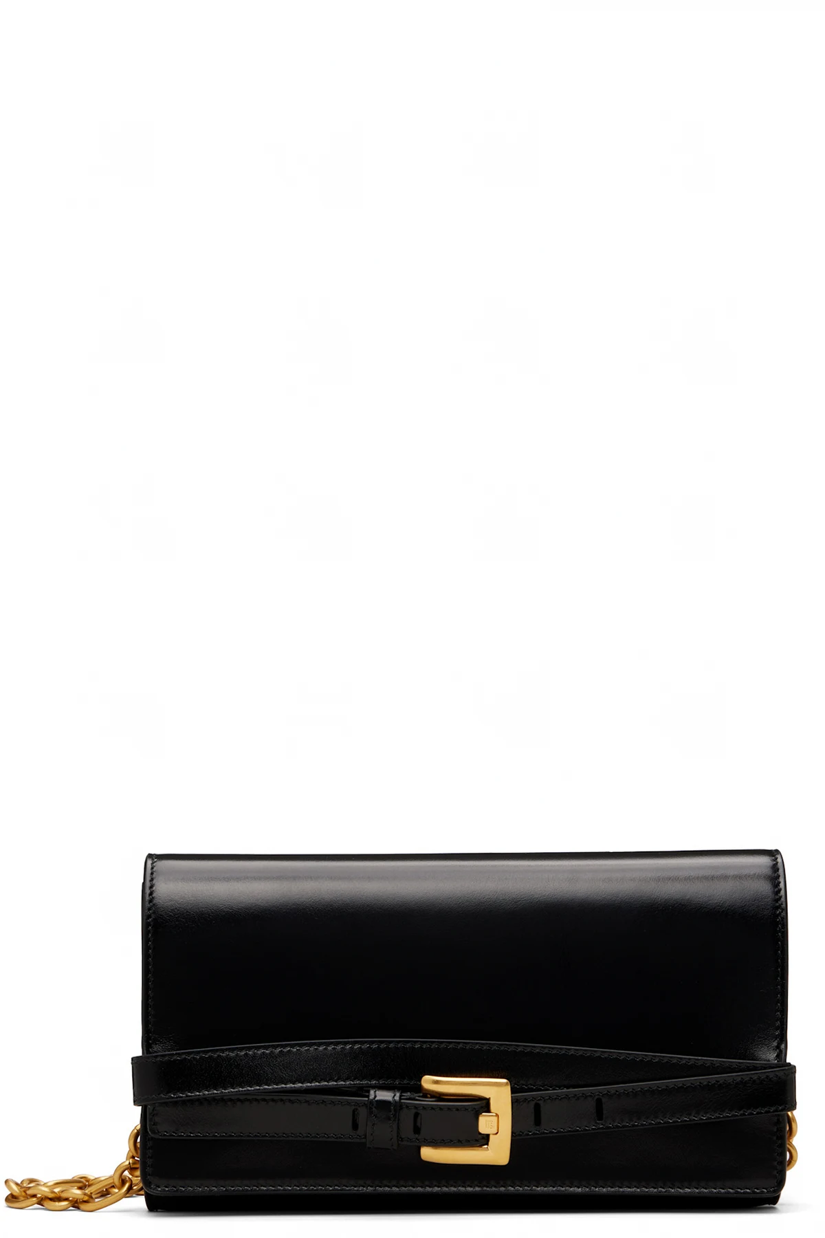 Black Shuffle Calfskin Wallet Bag
