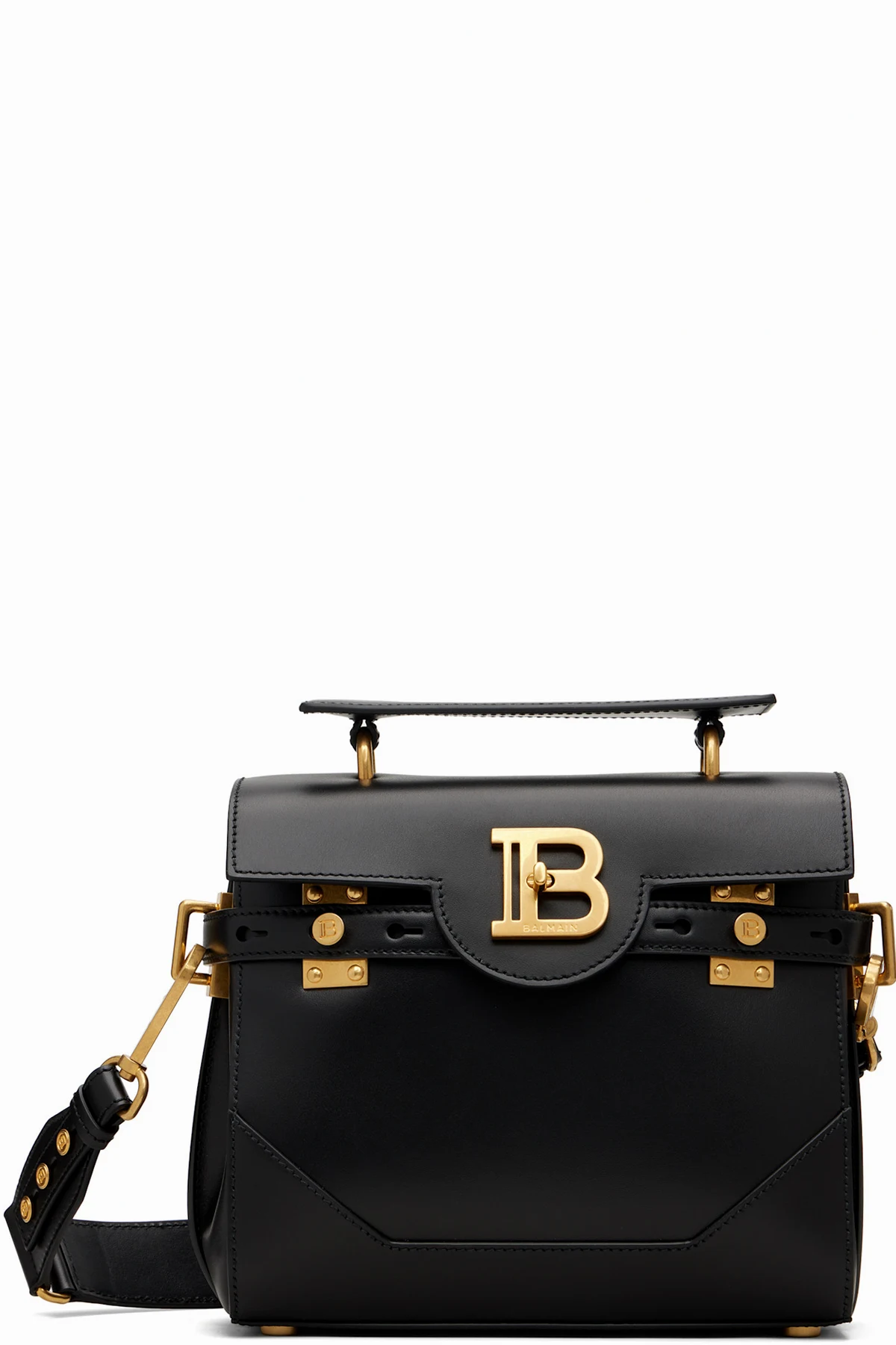 Black Smooth Leather B-Buzz 23 Bag