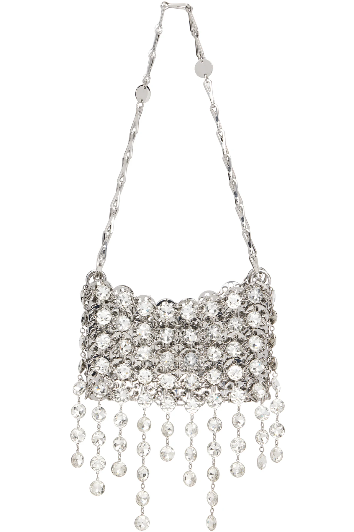 Silver 1969 Strass Nano Bag