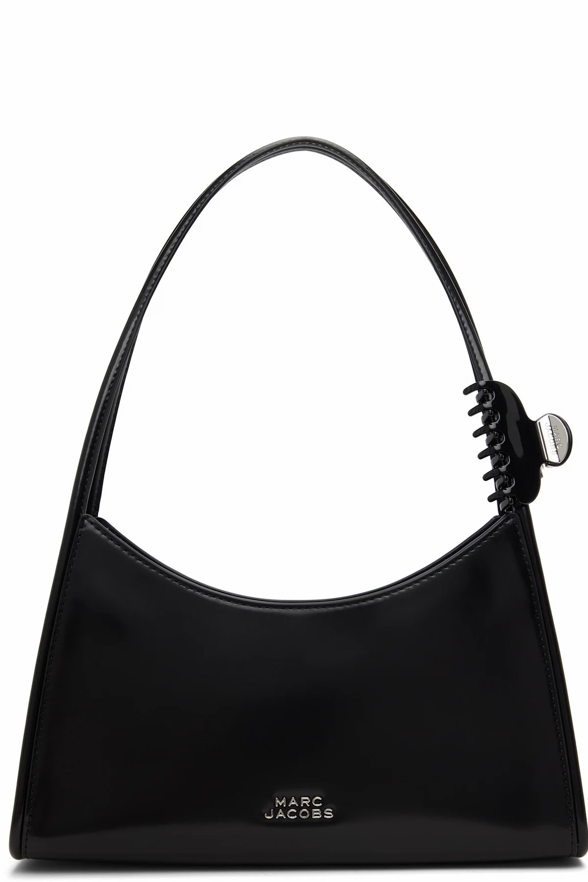 Black 'The Glam Claw Clip' Shoulder Bag