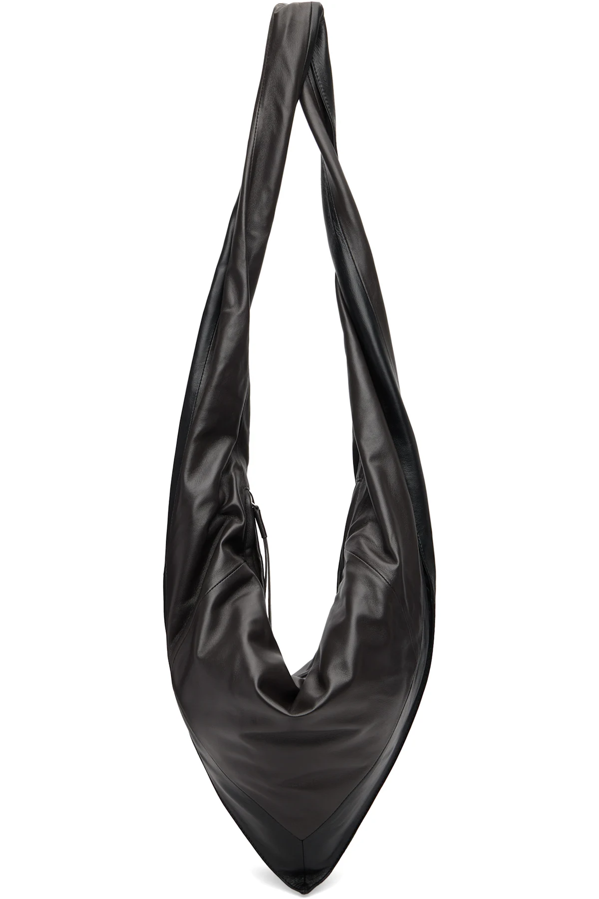 Black Small Scarf Extended Handle Bag