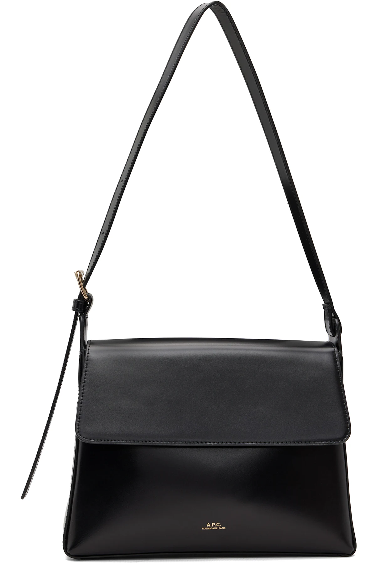 Black Virginie Flap Bag