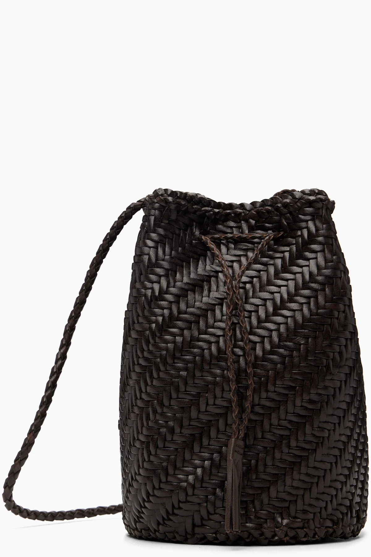 Brown Pompom Double Jump Bag