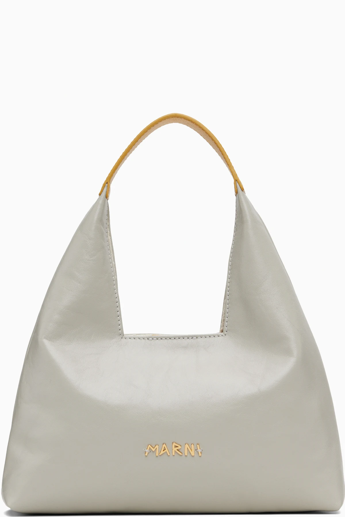 Gray Top Handle Mini Bag