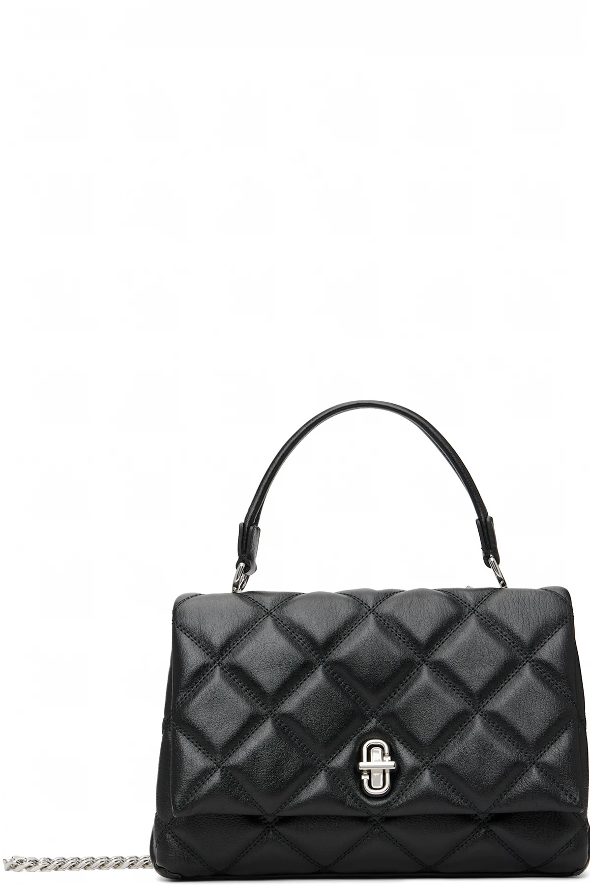 Black 'The Quilted Slim Dual Convertible' Shoulder Bag