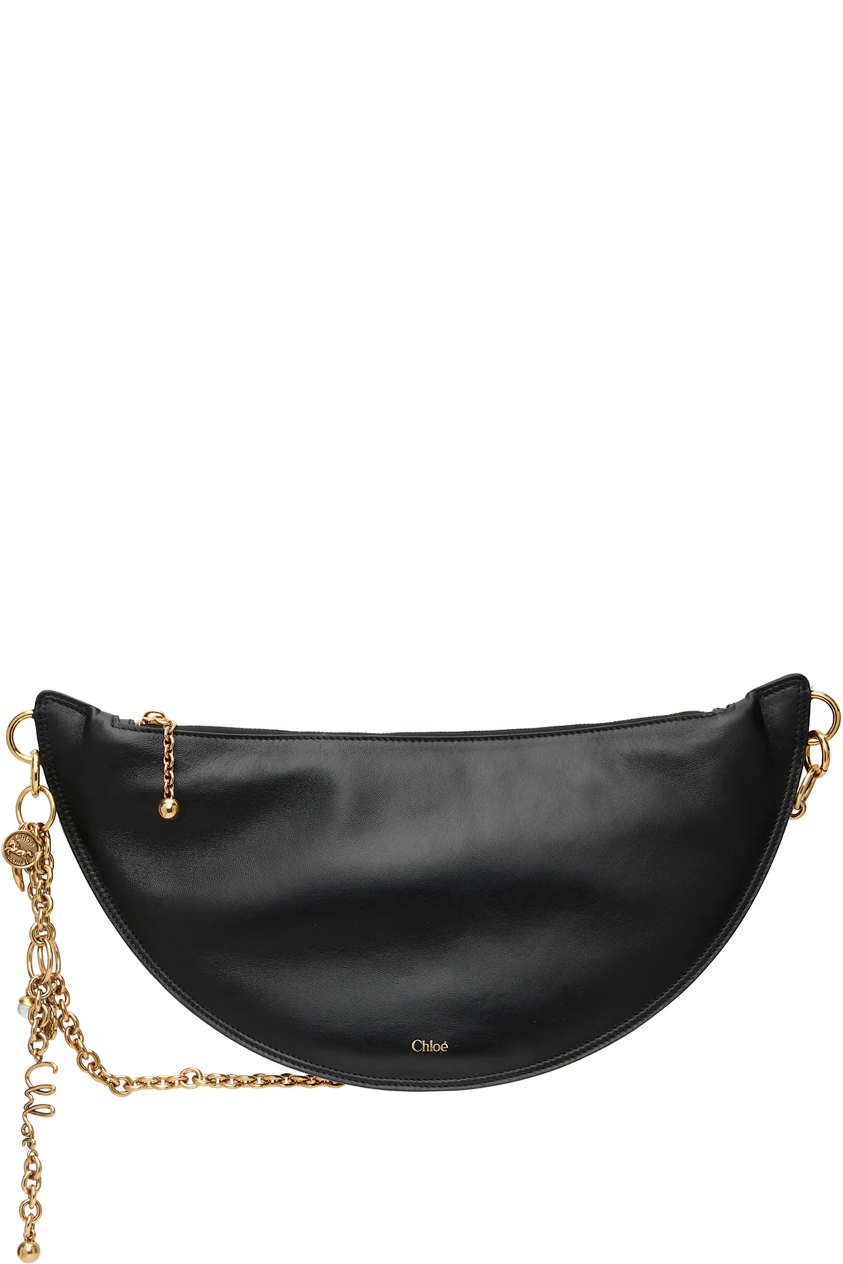 Black Soft Leather 'Chloé Icons' Shoulder Bag