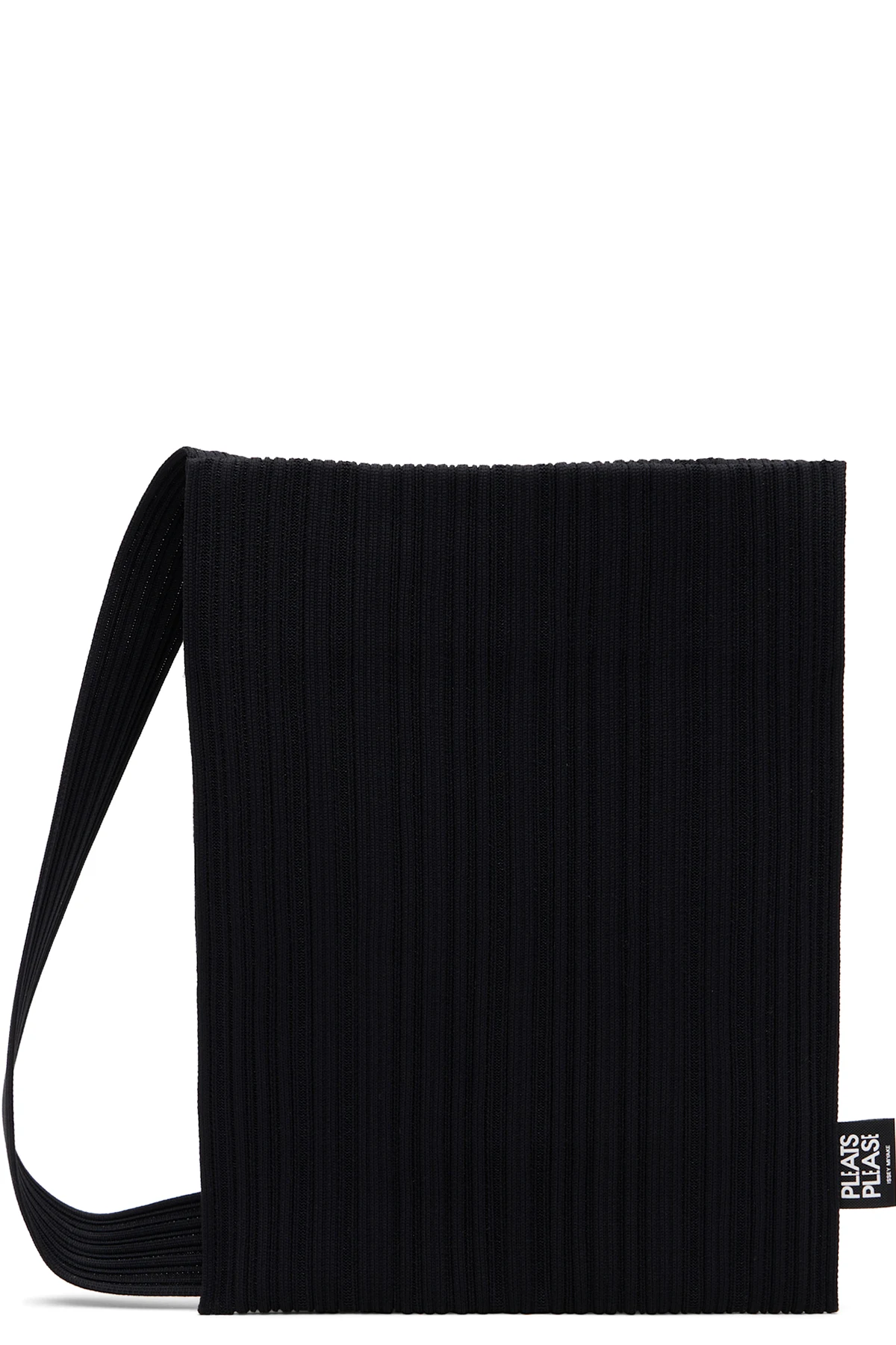 Black Crepe Knit Bag