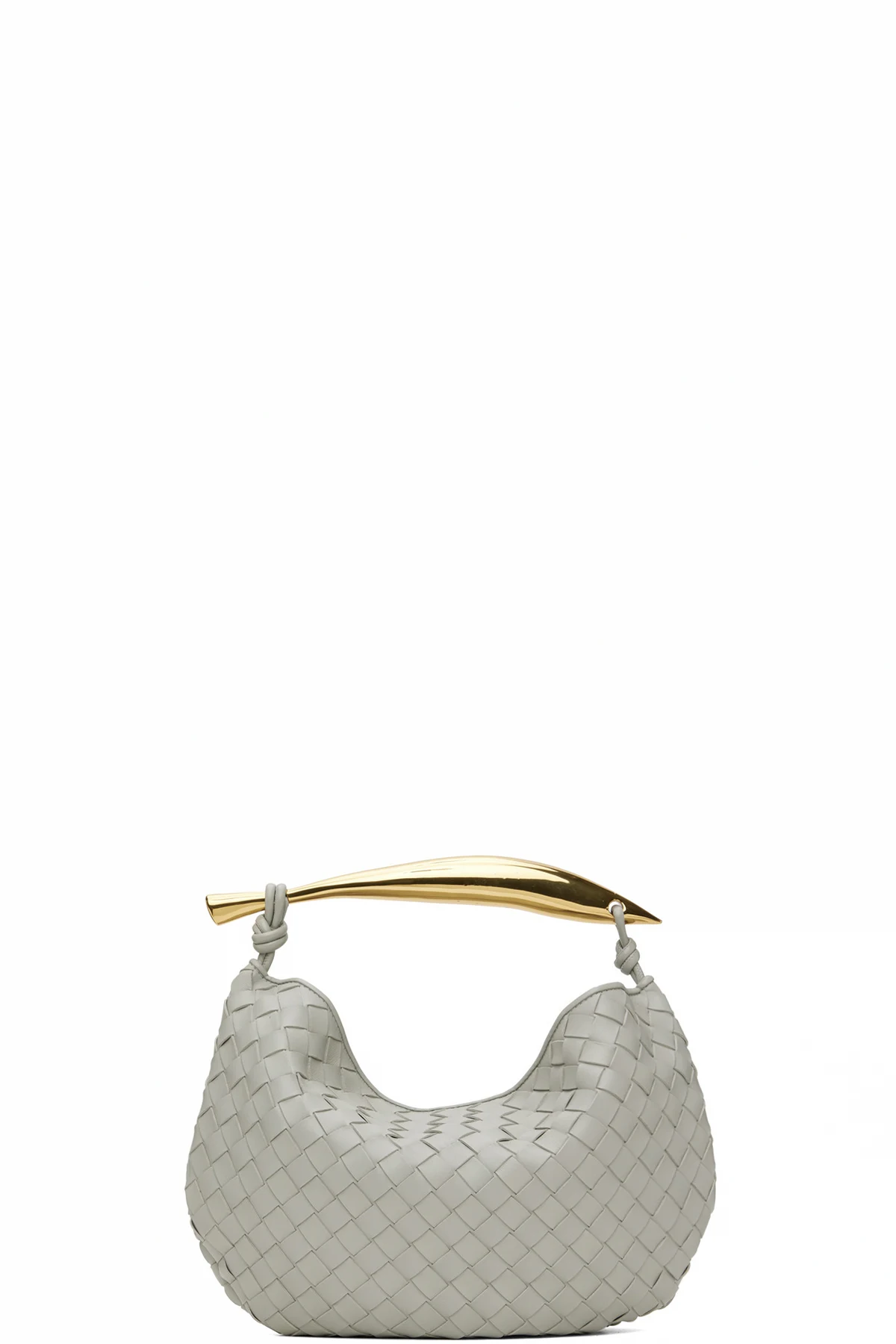 Gray Sardine Top Handle Bag