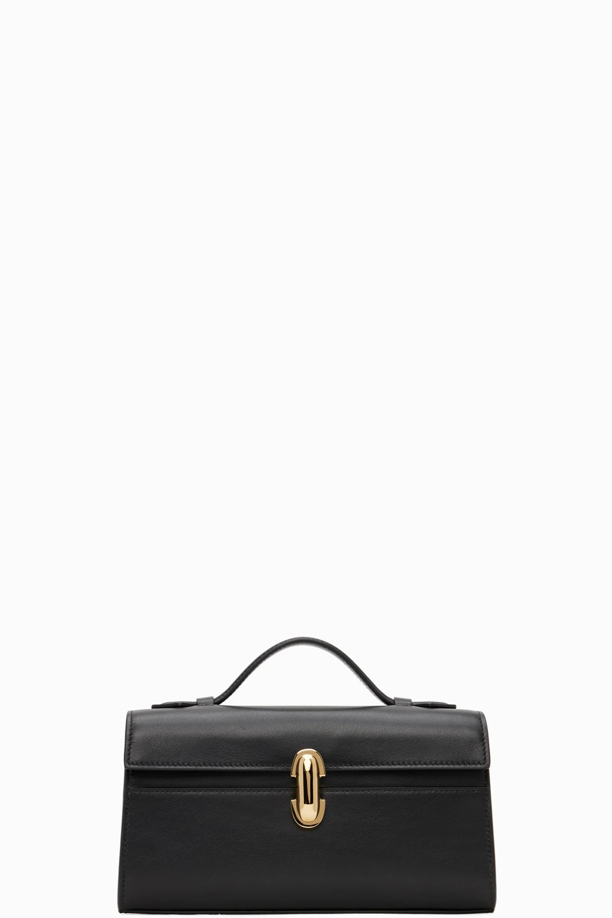 Black Symmetry Pochette Top Handle Bag