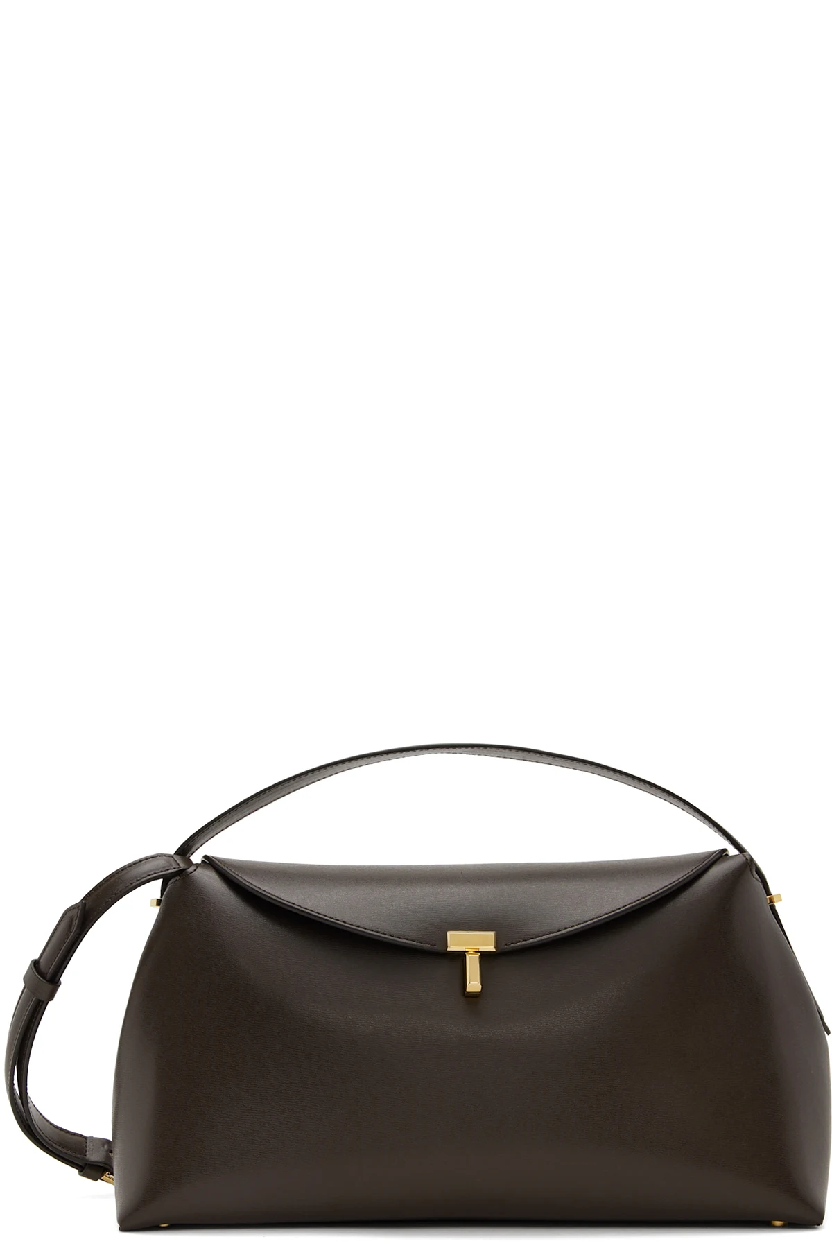 Brown T-Lock Top Handle Bag