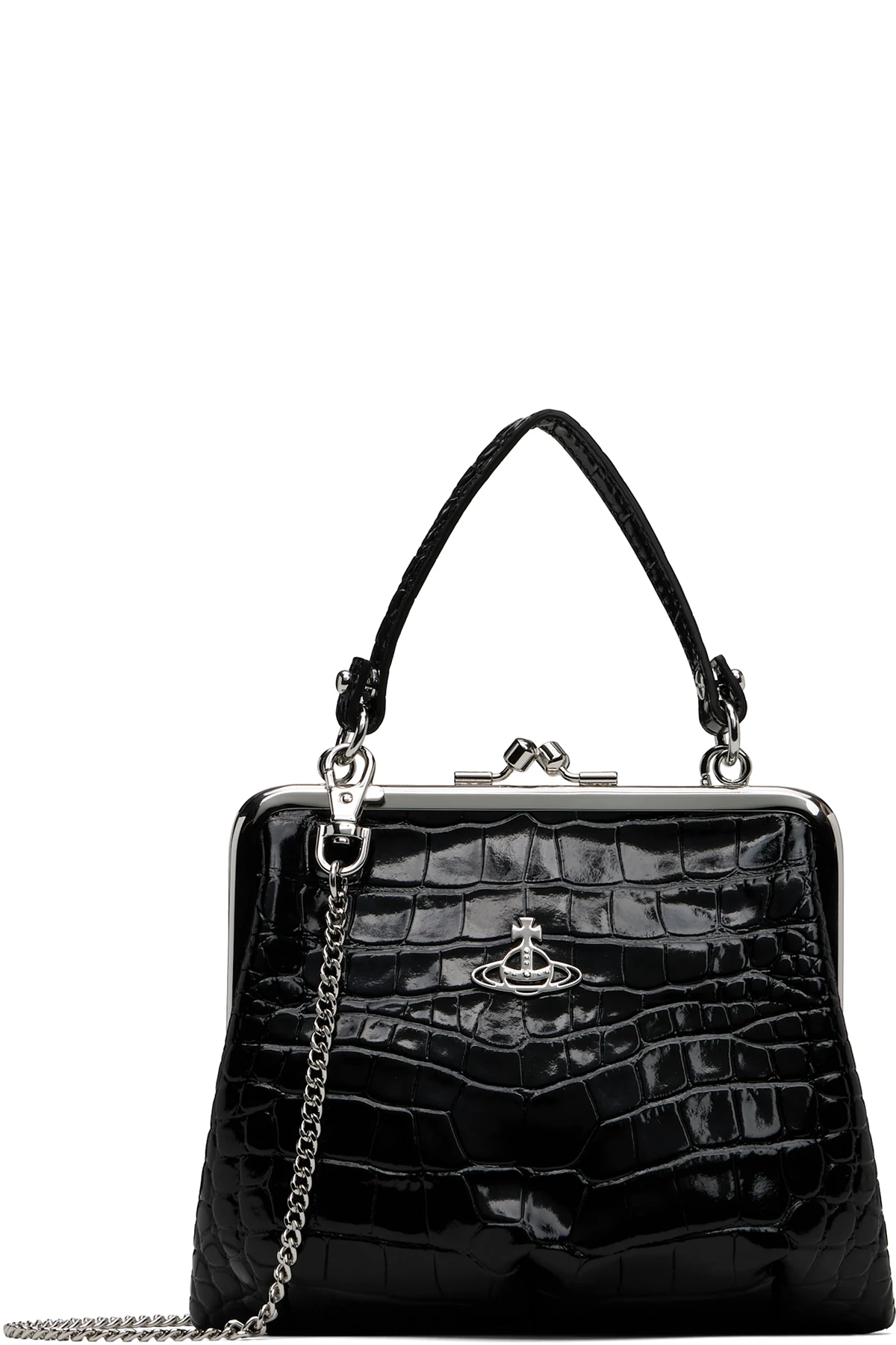 Black Granny Frame Bag