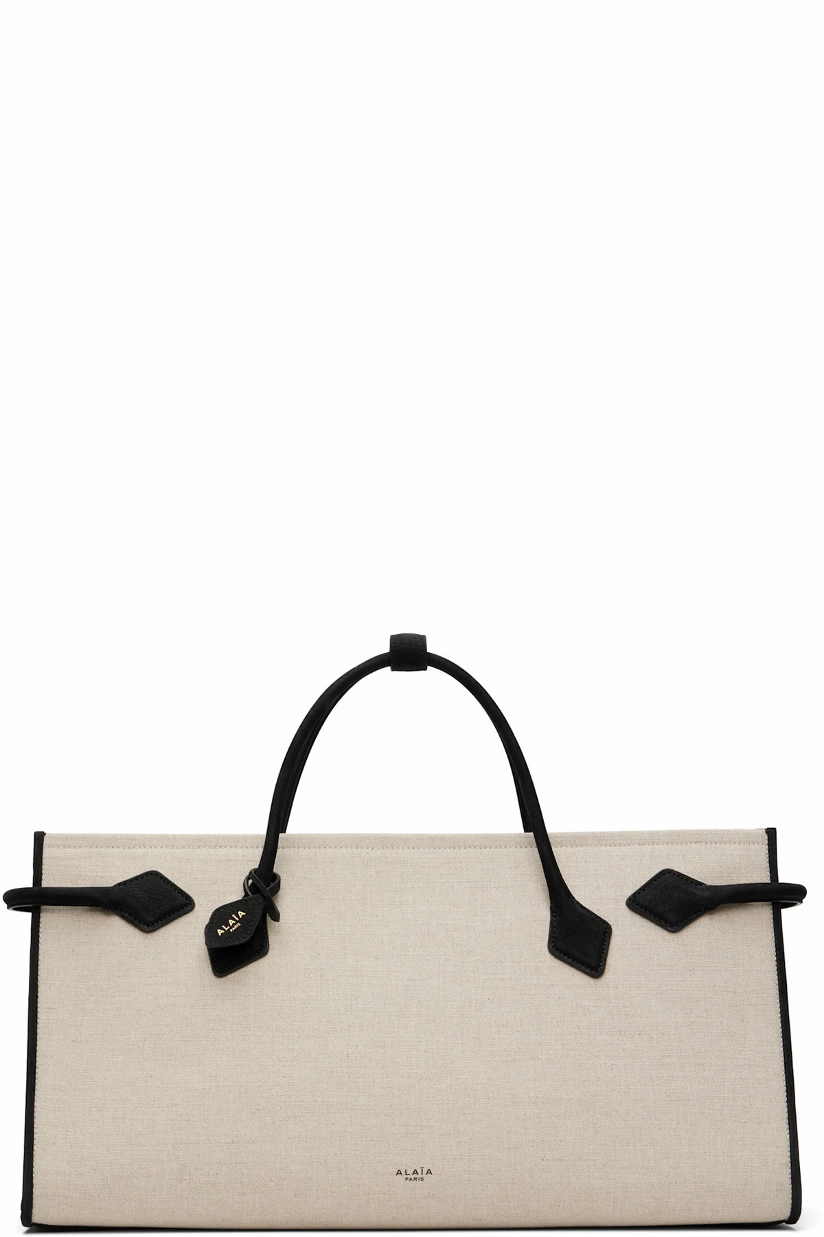 Beige & Black 'Le Teckel' Tote