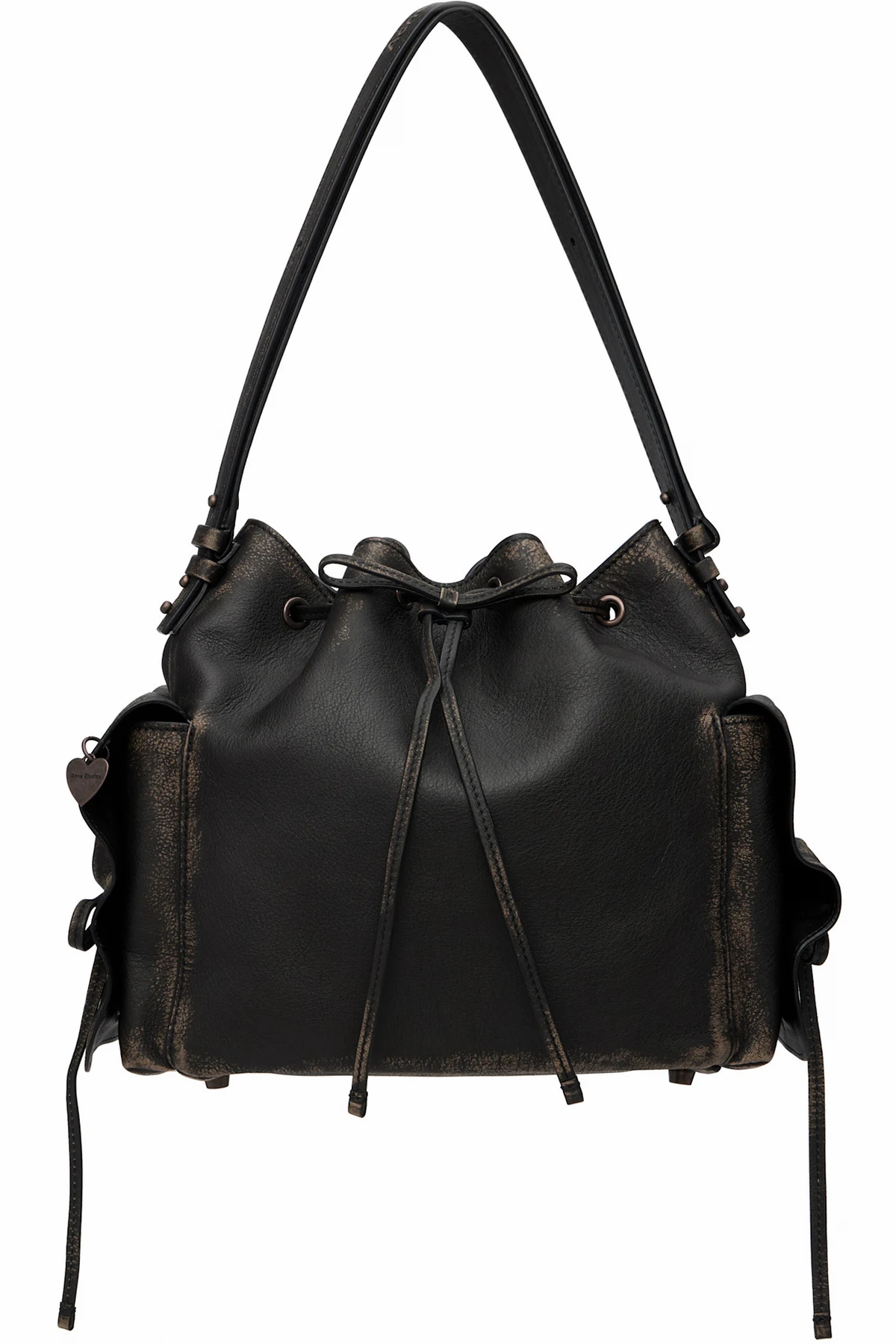 Brown Multipocket Bucket Bag