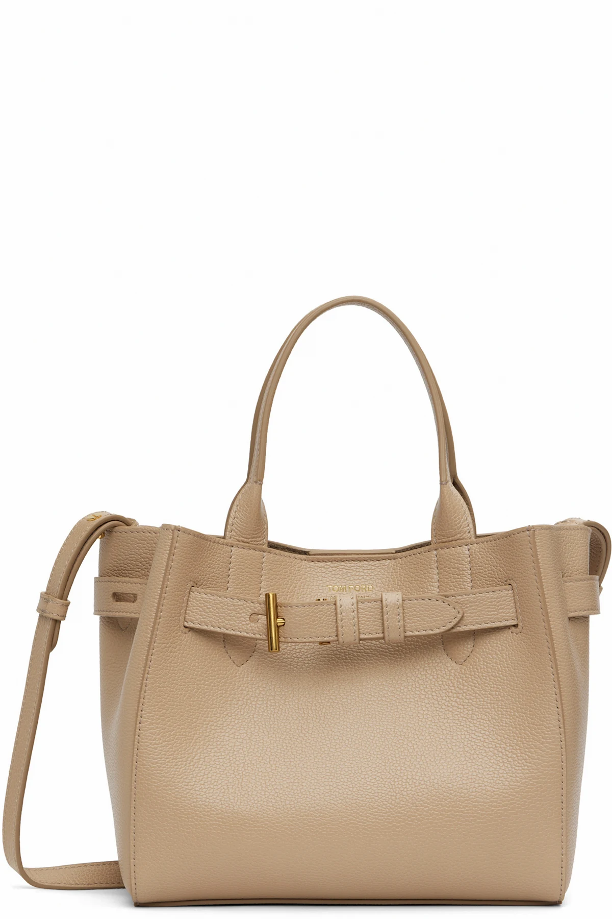 Beige Grain Leather Audrey Small Bag