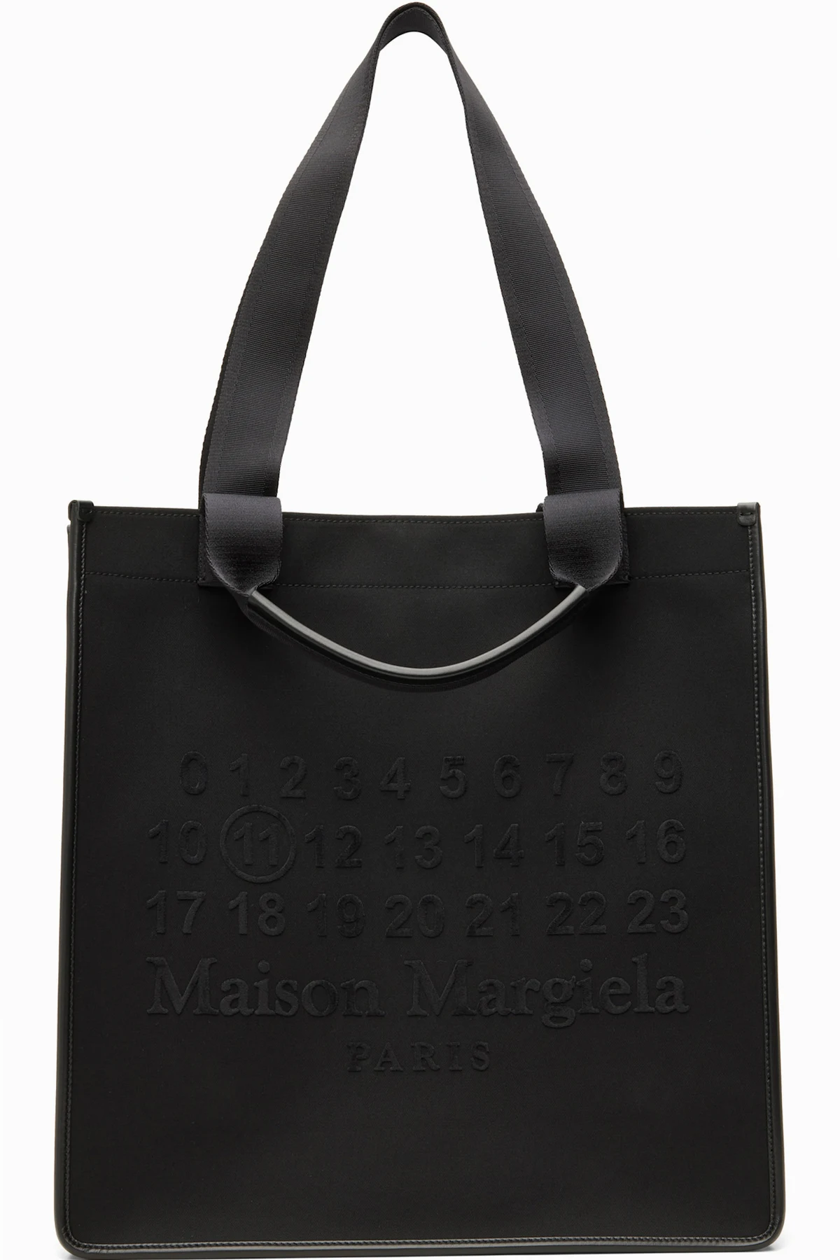 Black Cabas Vertical Shopping Tote