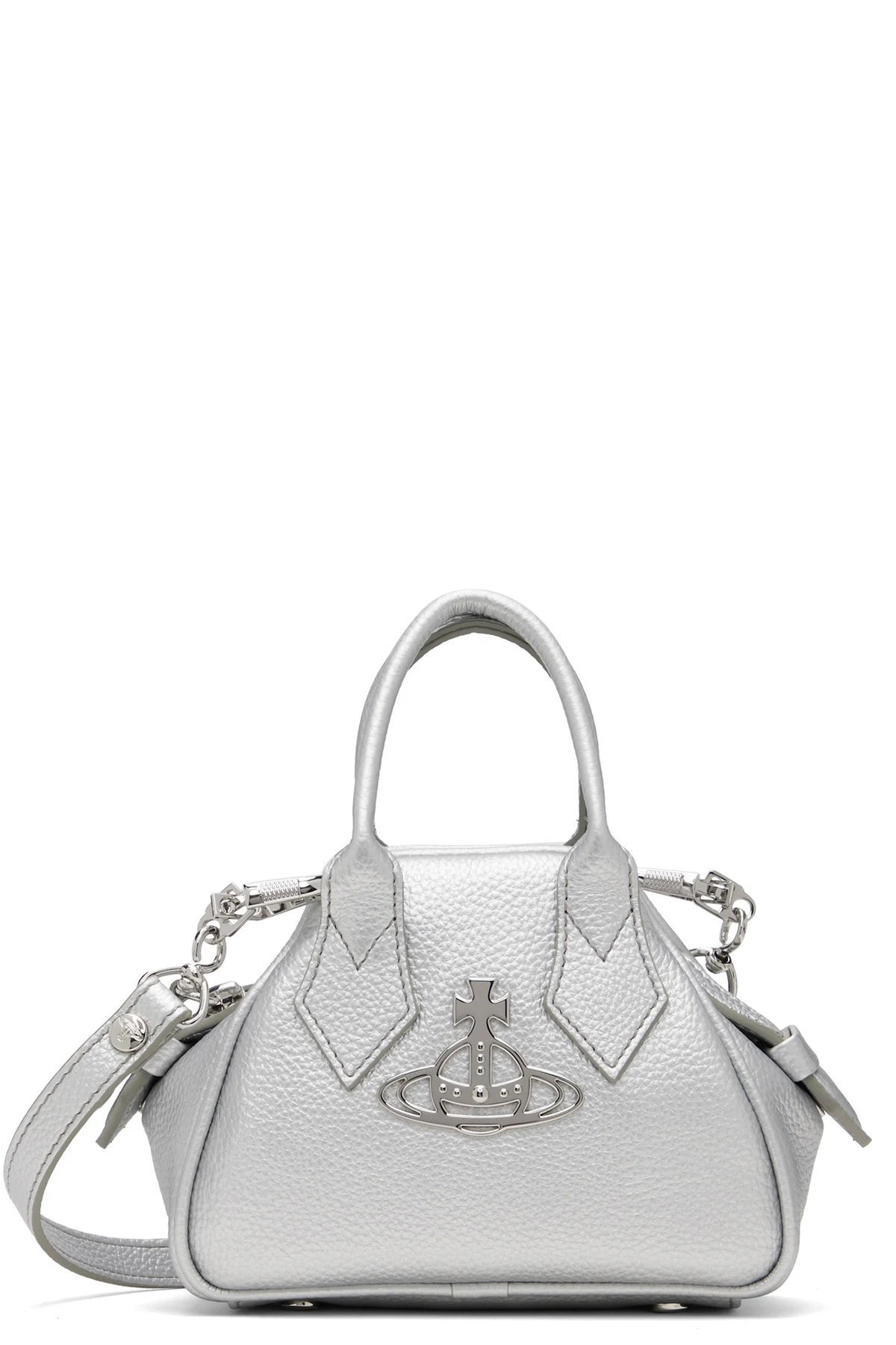 Silver Mini Yasmine Bag