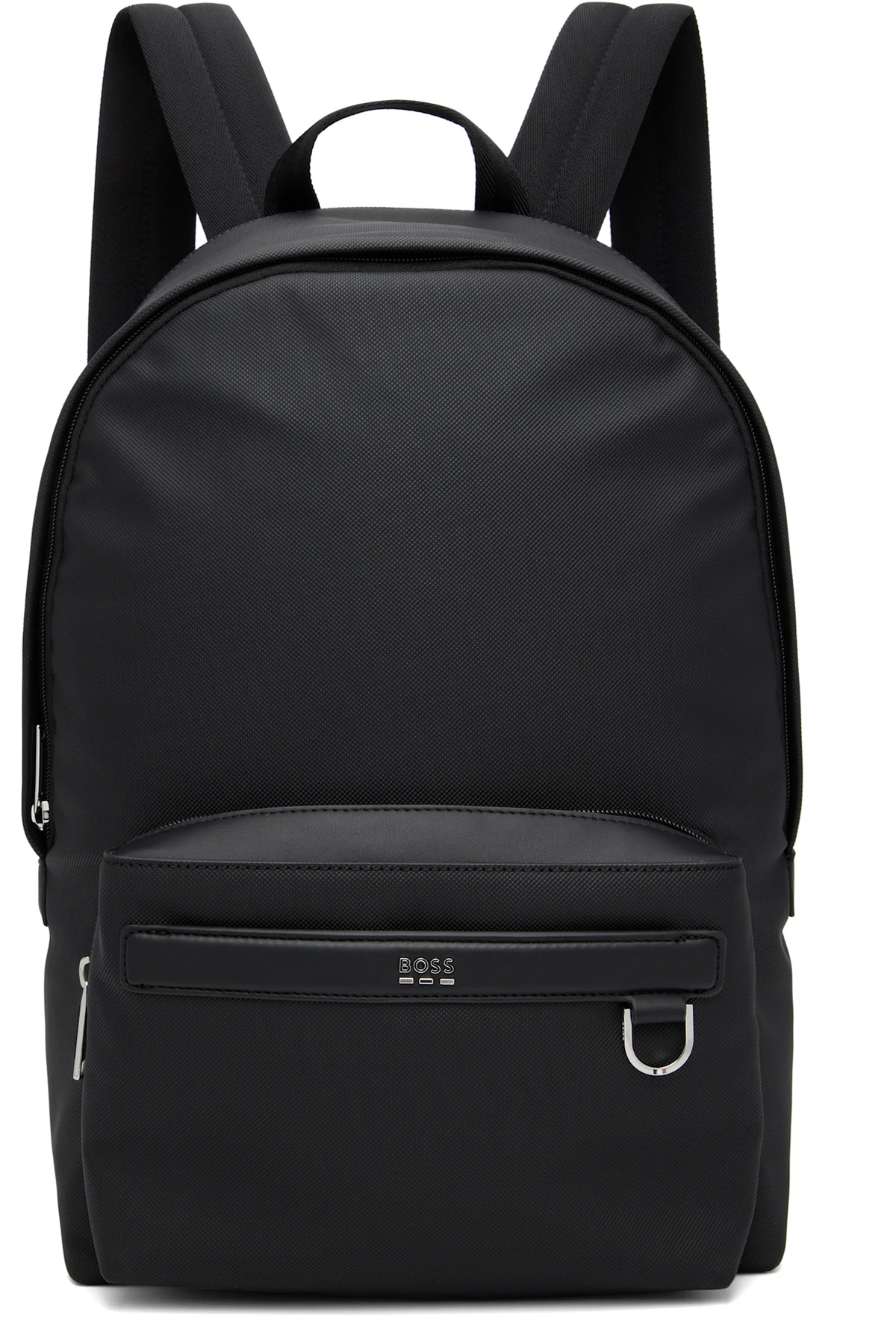 Black Smooth & Structured Backpack