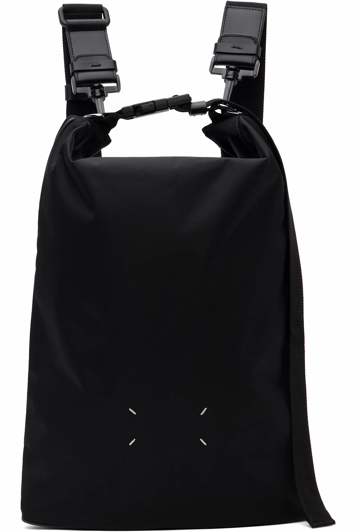 Black High Tech Roll Up Backpack