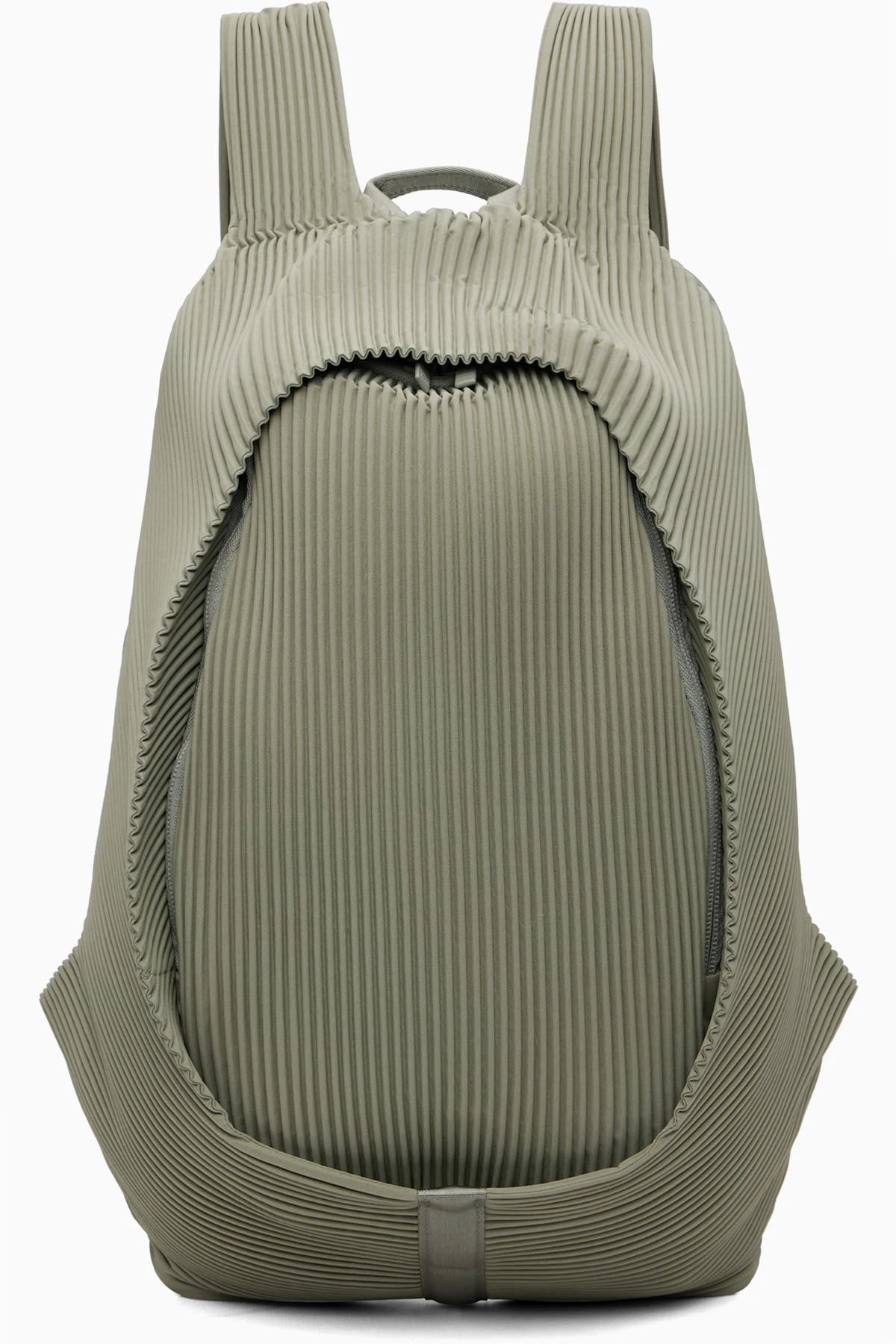 Green Pleats Backpack