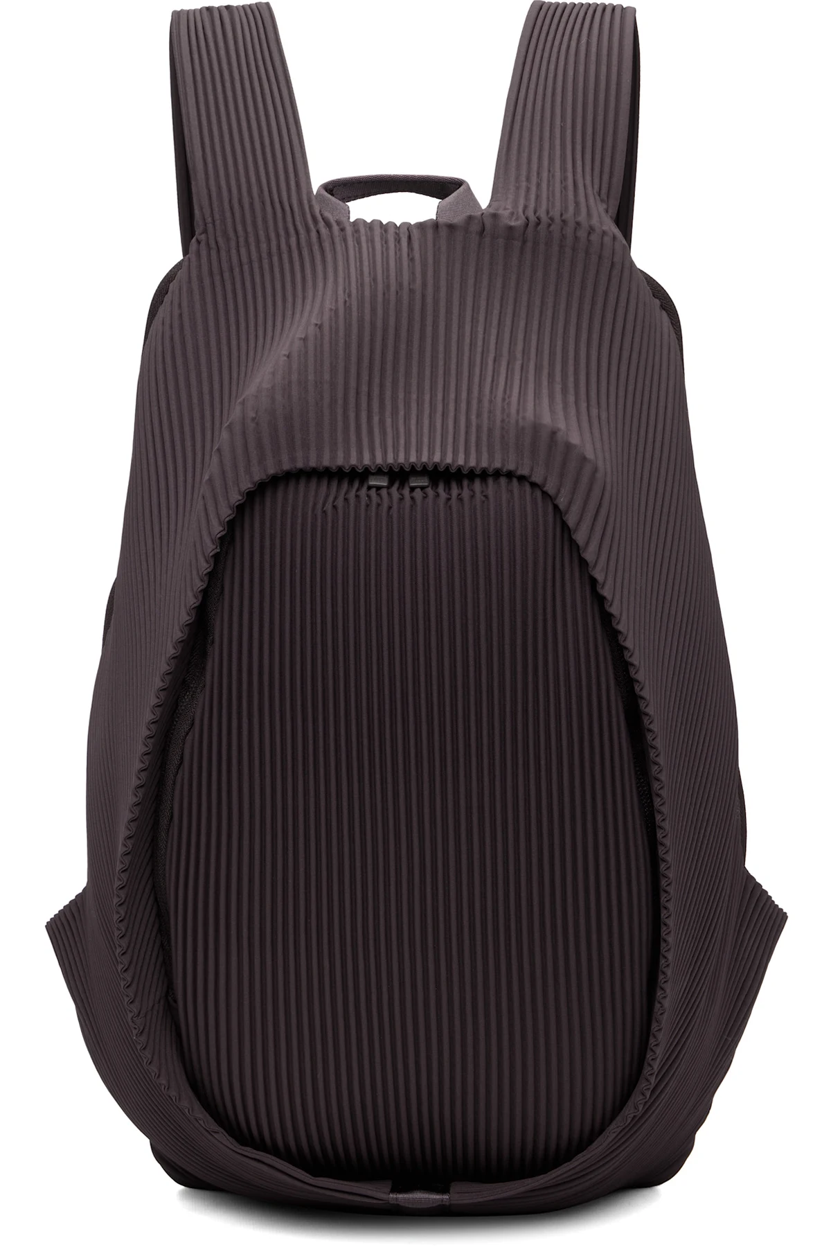 Burgundy Pleats Backpack