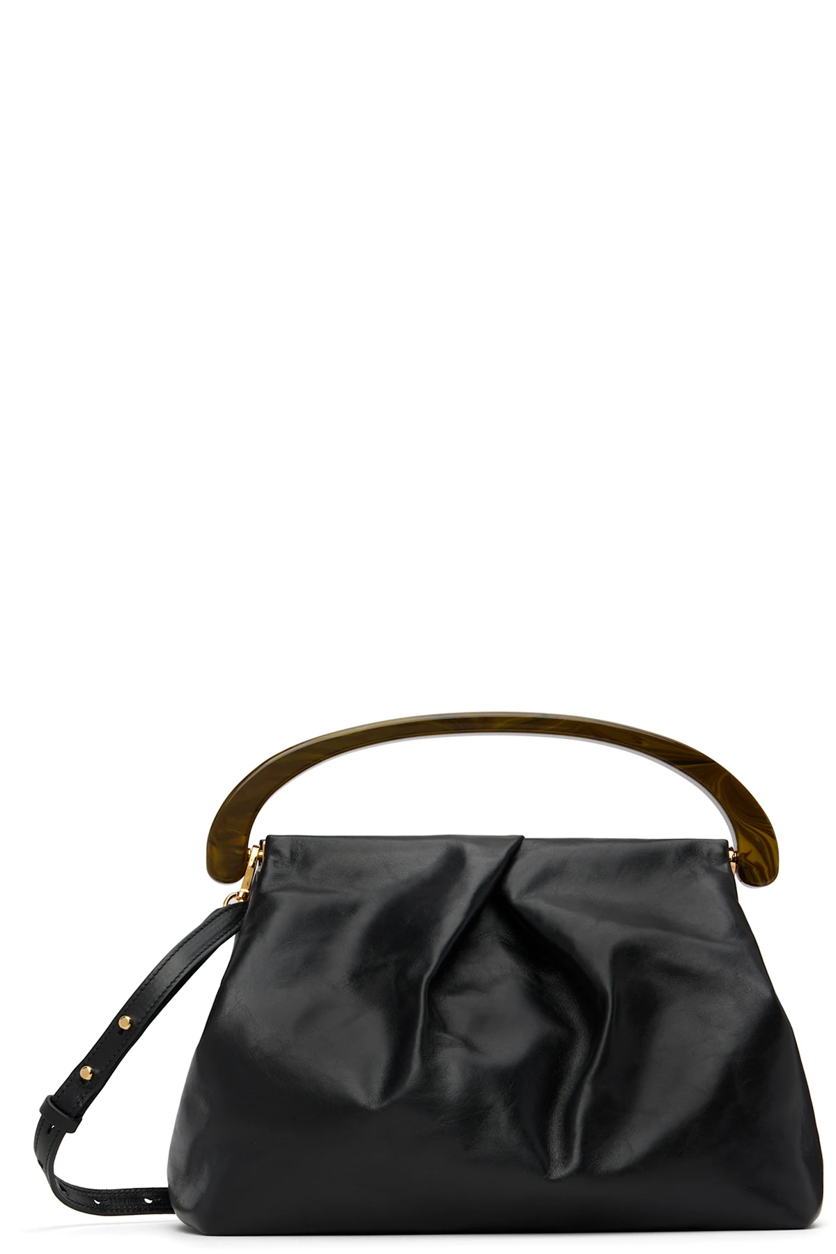 Black Large Top Handle Bag