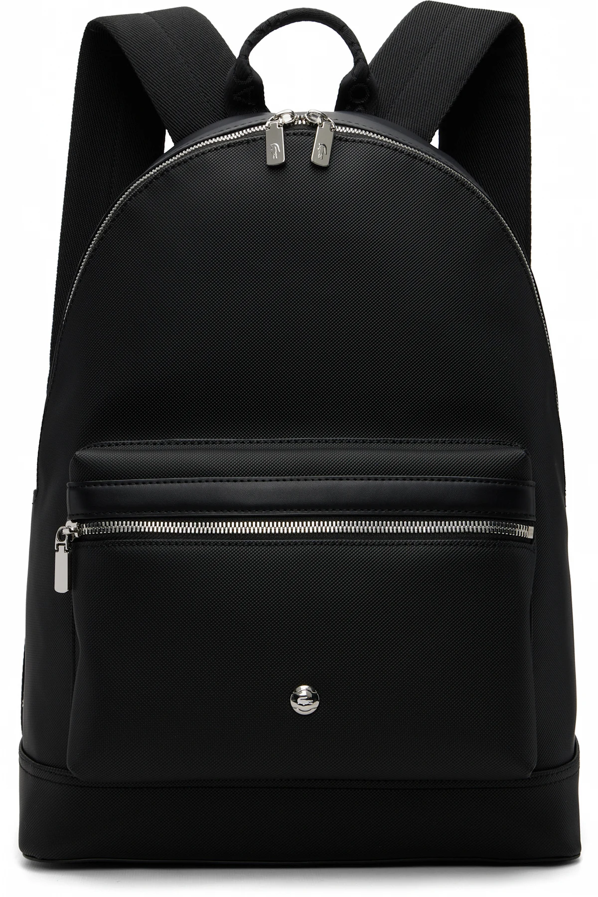 Black Poly Canvas Backpack