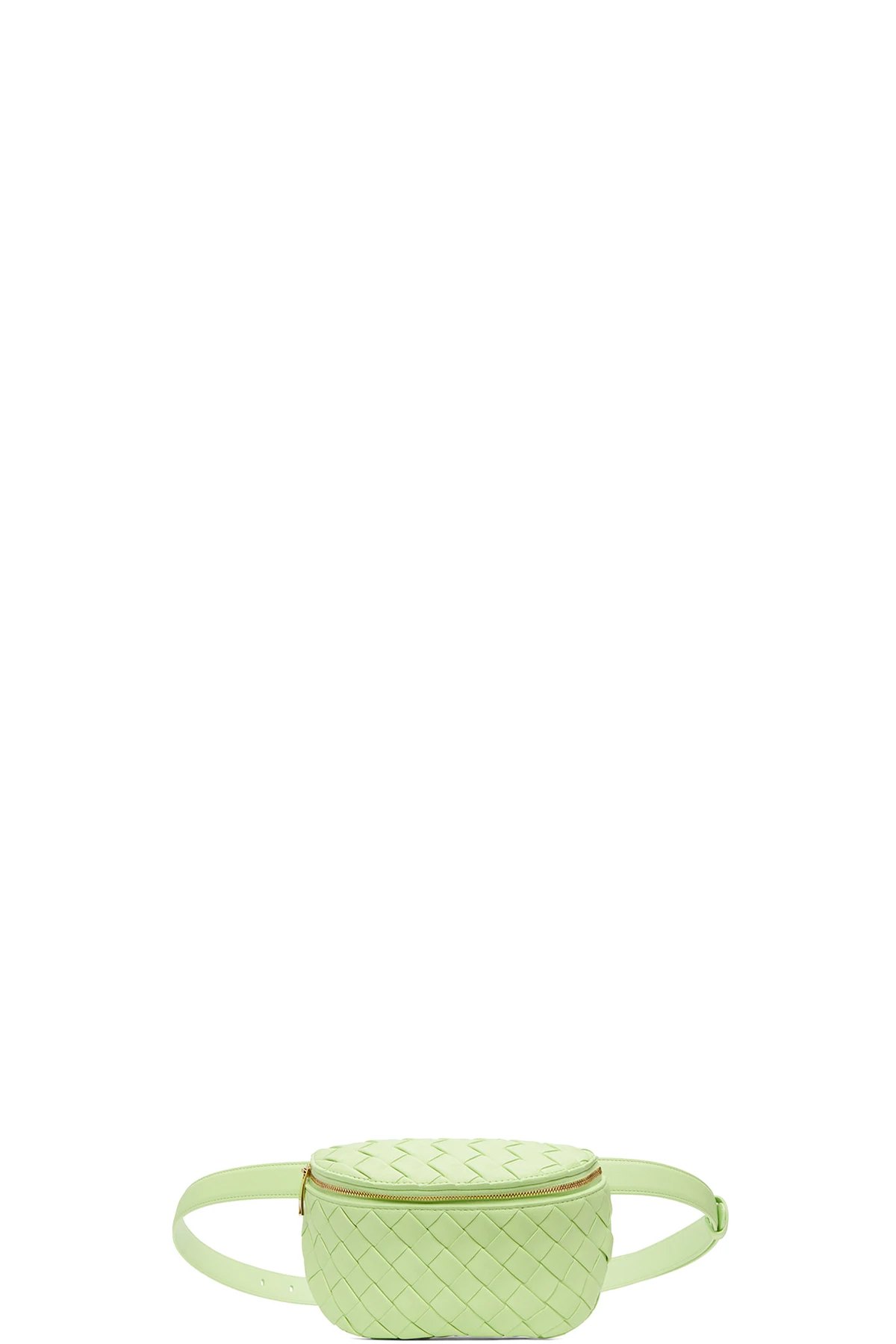 Green Intrecciato Belt Bag