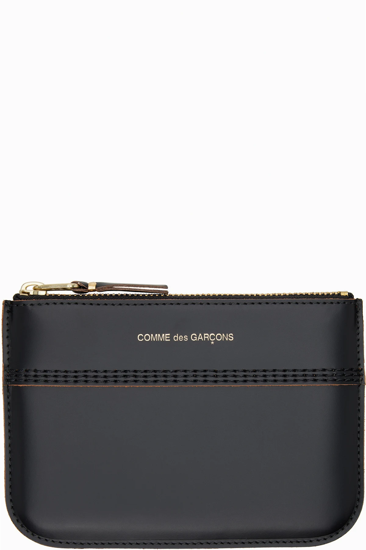 Black Triple Stitch Pouch