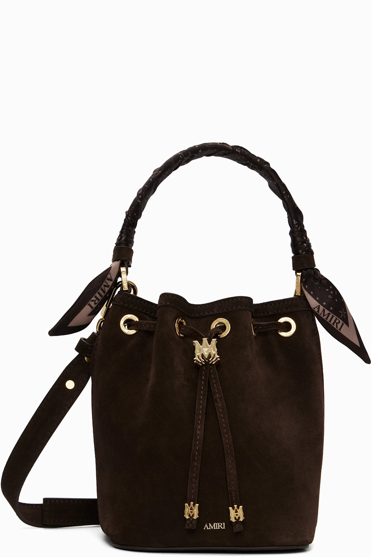 Brown Micro MA Bucket Bag