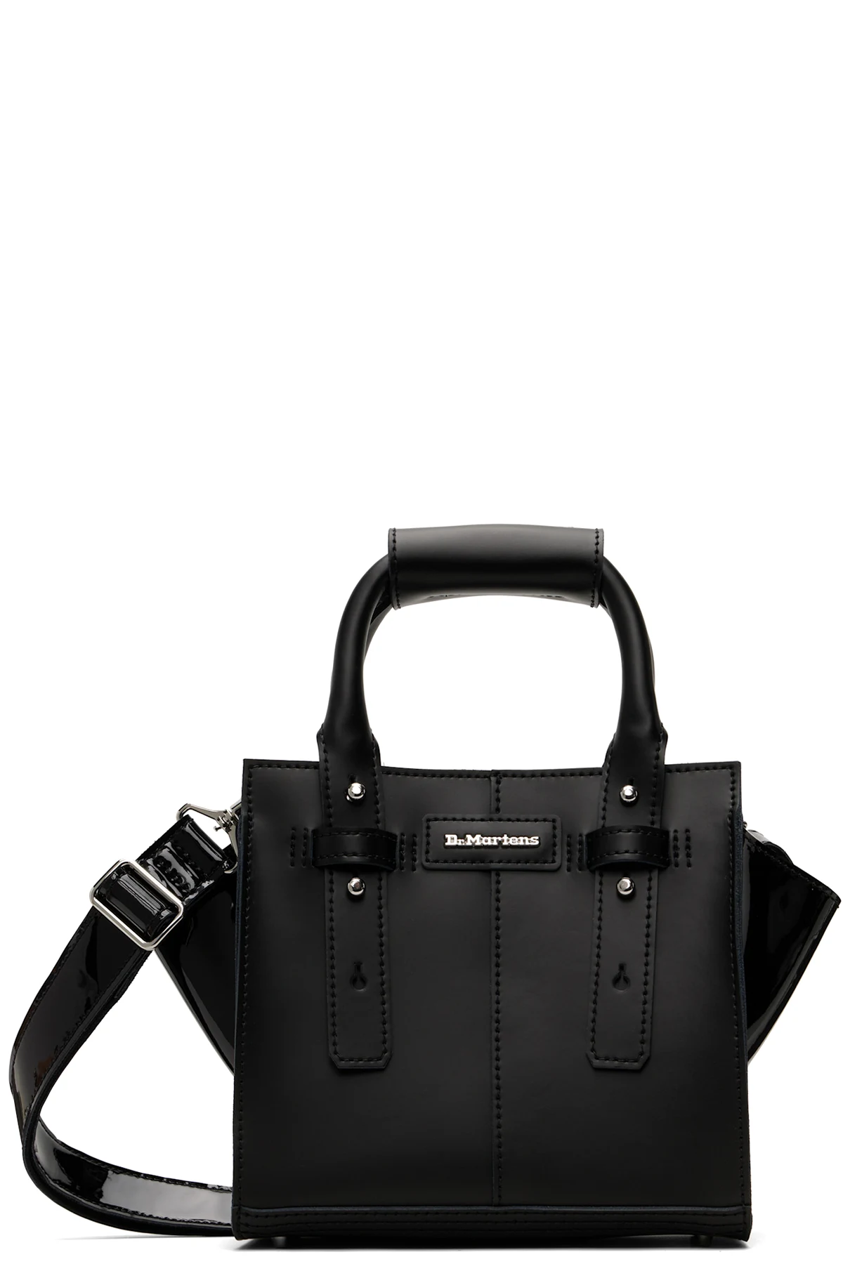 Black Small Leather Tote