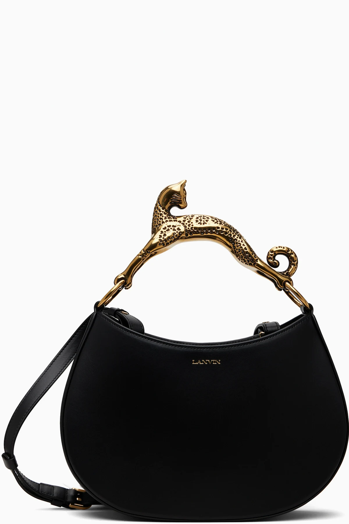 Black Cat Leather Bag