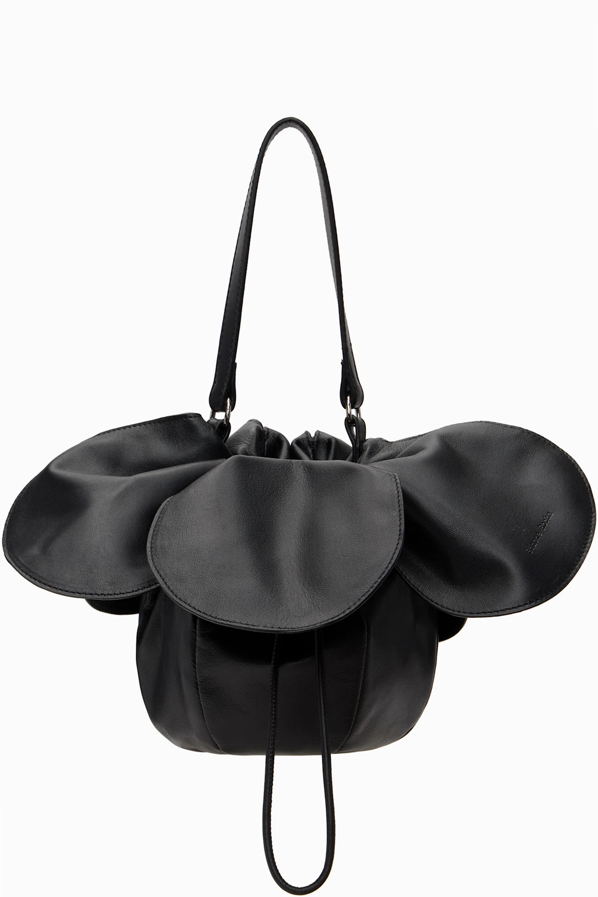 Black Flower Petal Sling Bag