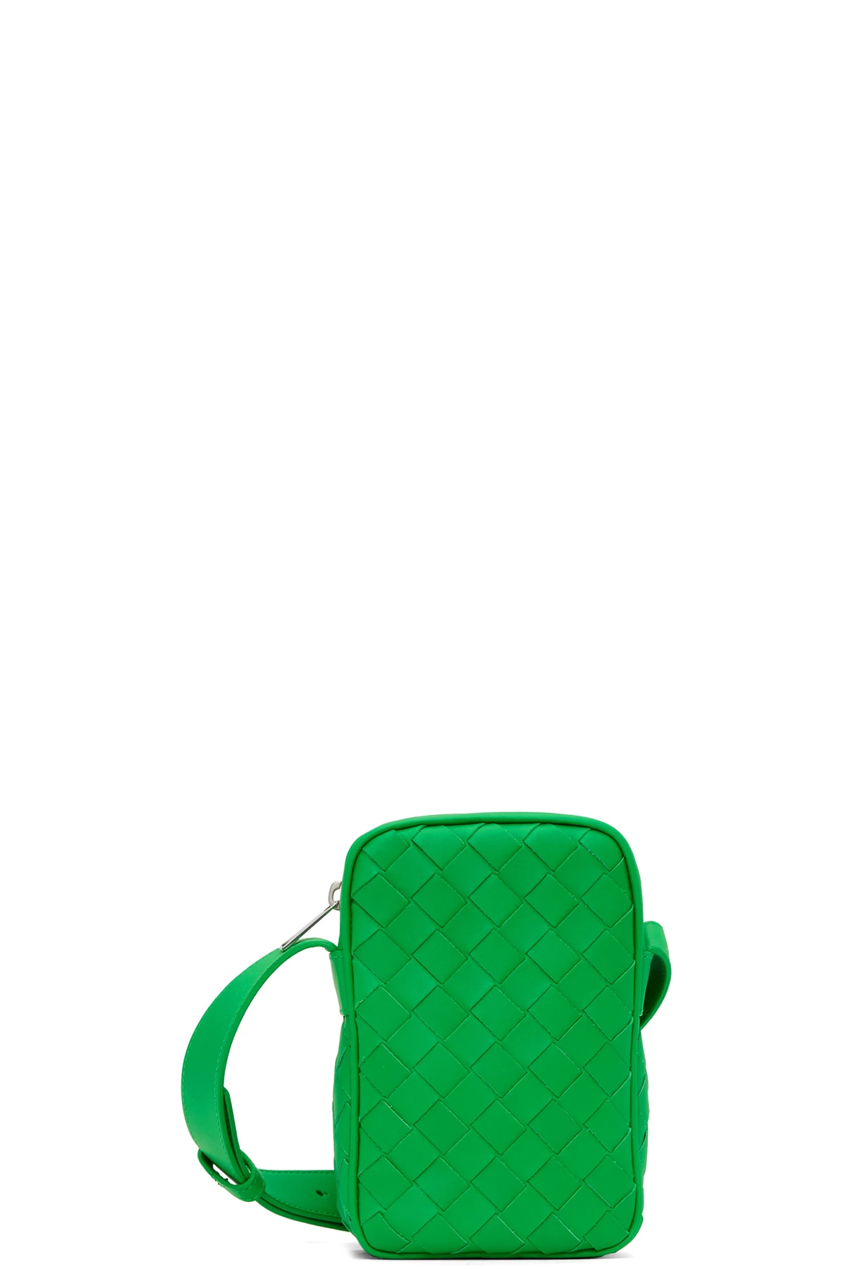 Green Intrecciato Messenger Bag