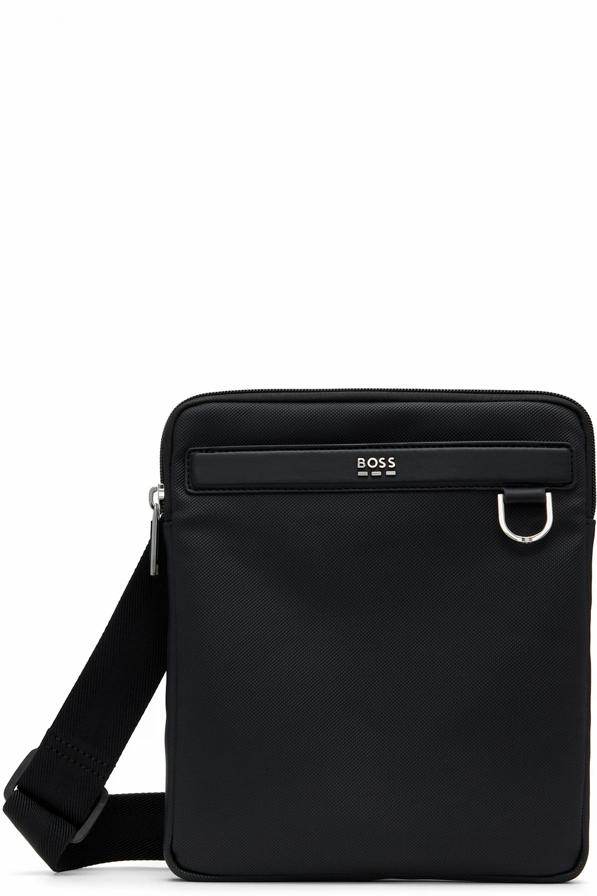 Black Smooth & Structured Reporter Bag