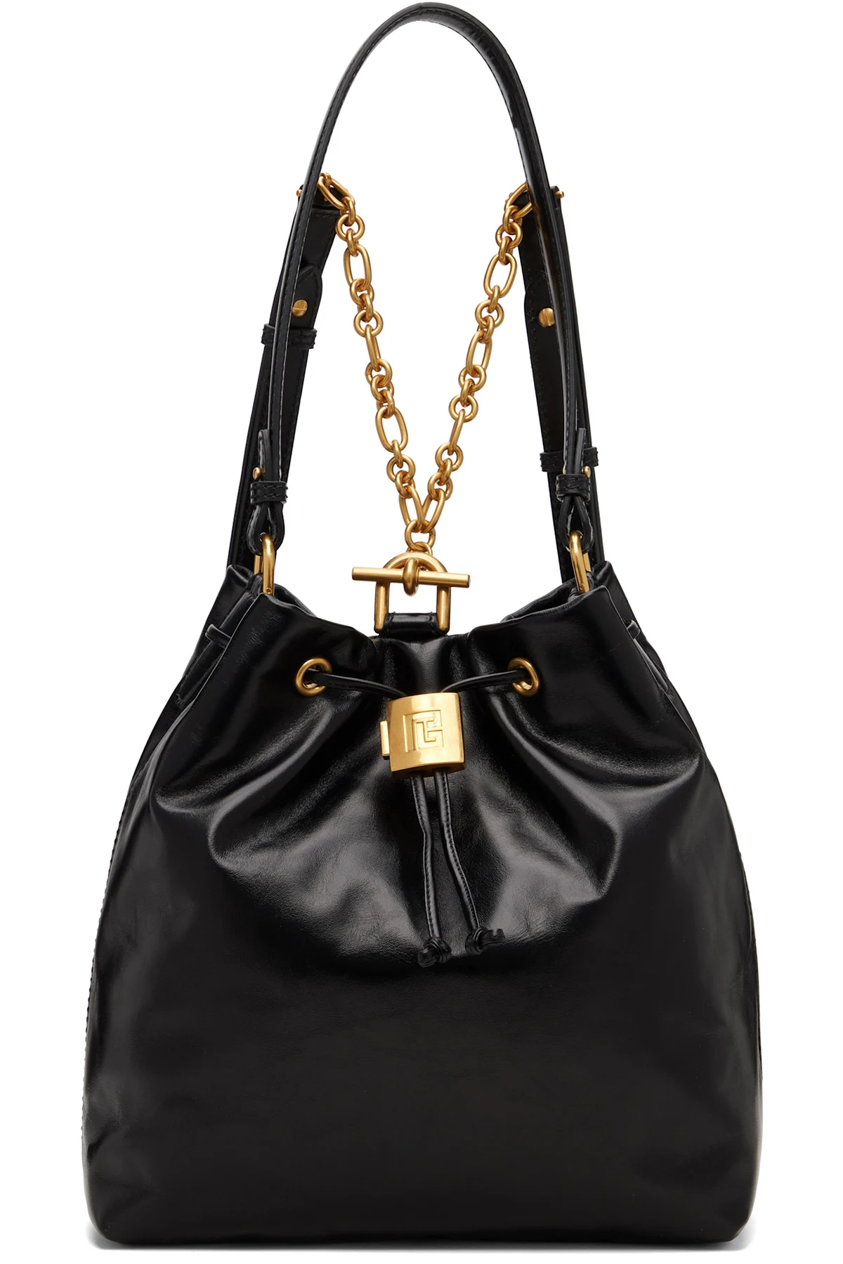 Black Pulse Calfskin Leather Backpack