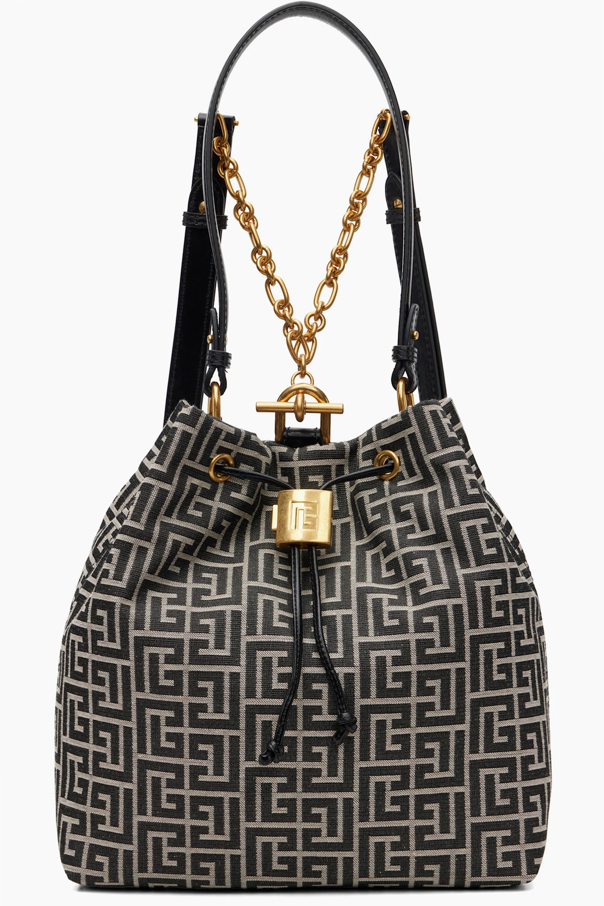 Black & Gray Pulse Monogram Jacquard Backpack