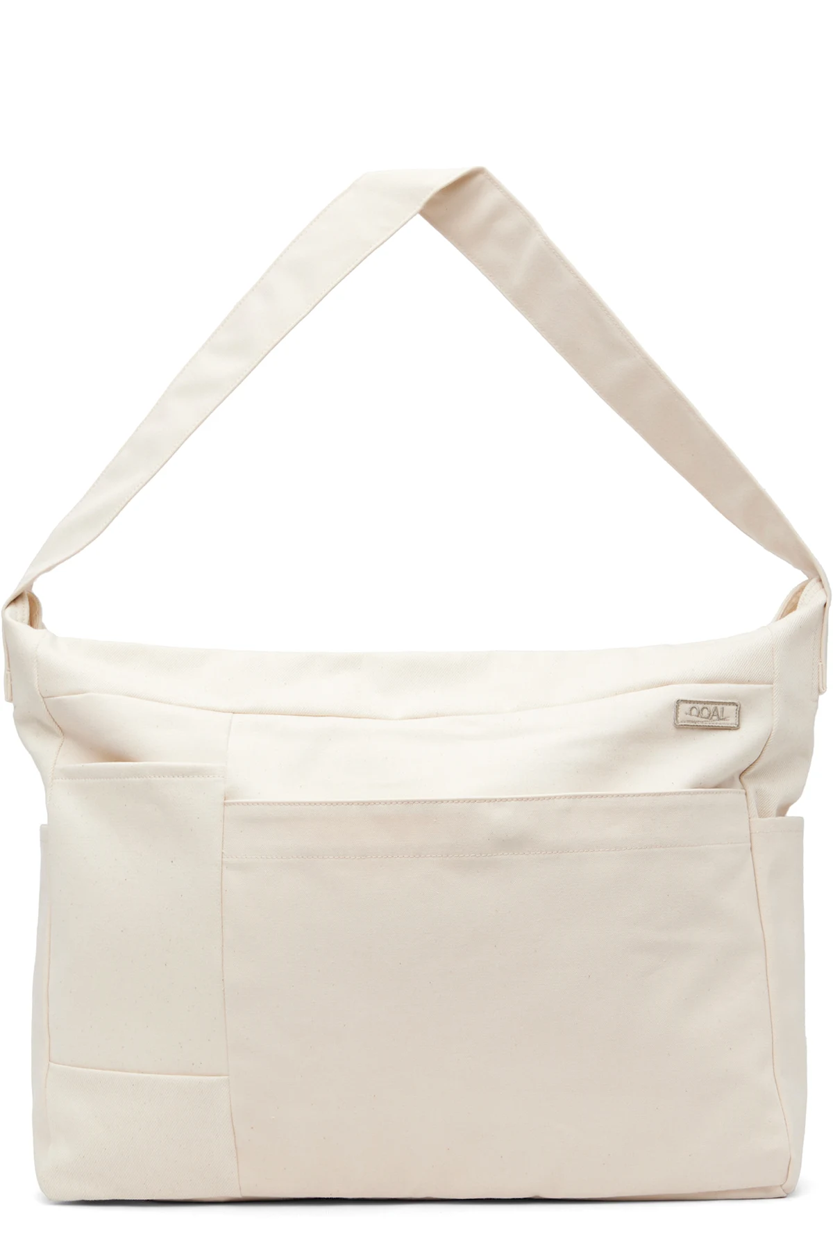 Off-White Cotton Canvas Shoulder Bag