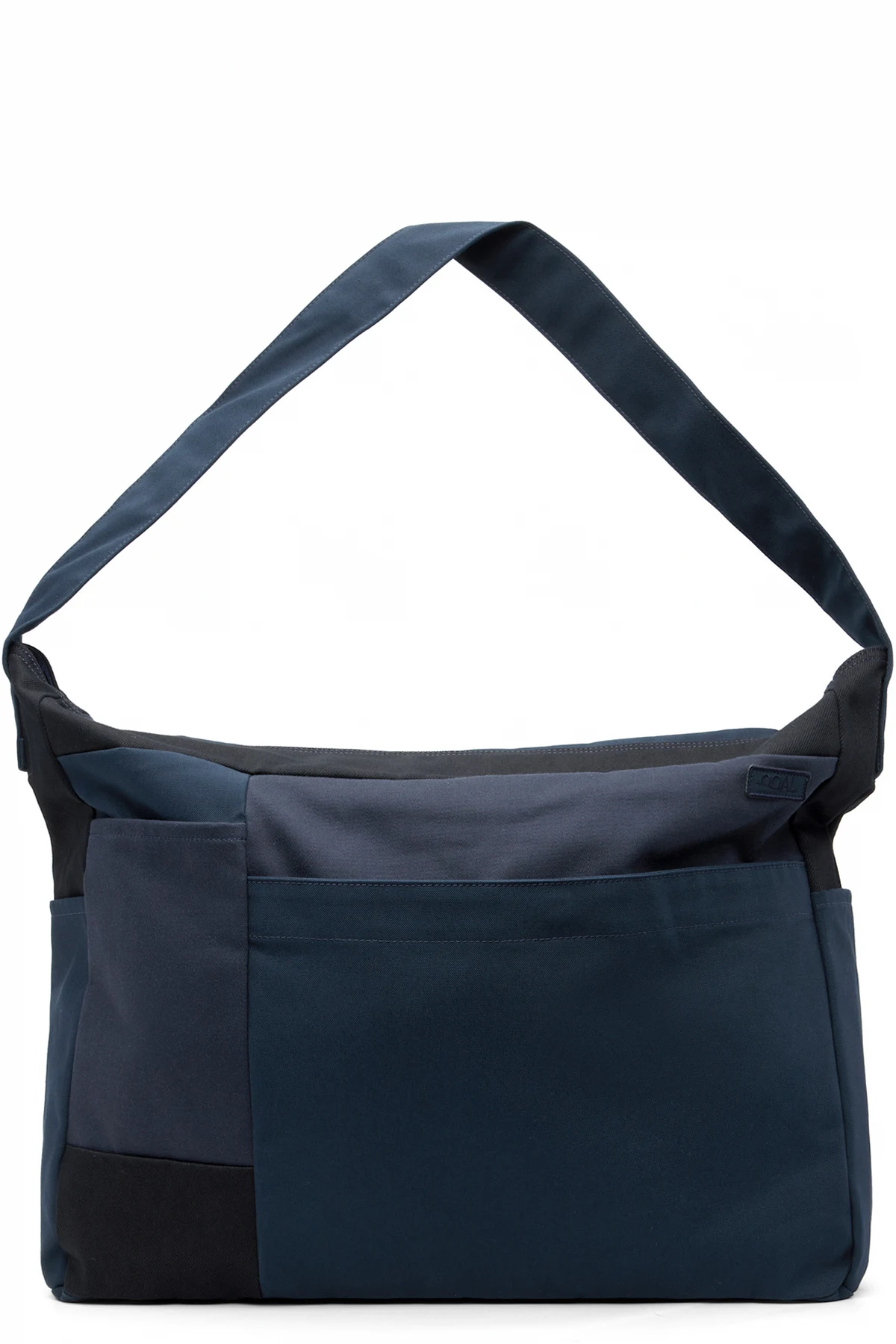 Navy Cotton Canvas Shoulder Bag