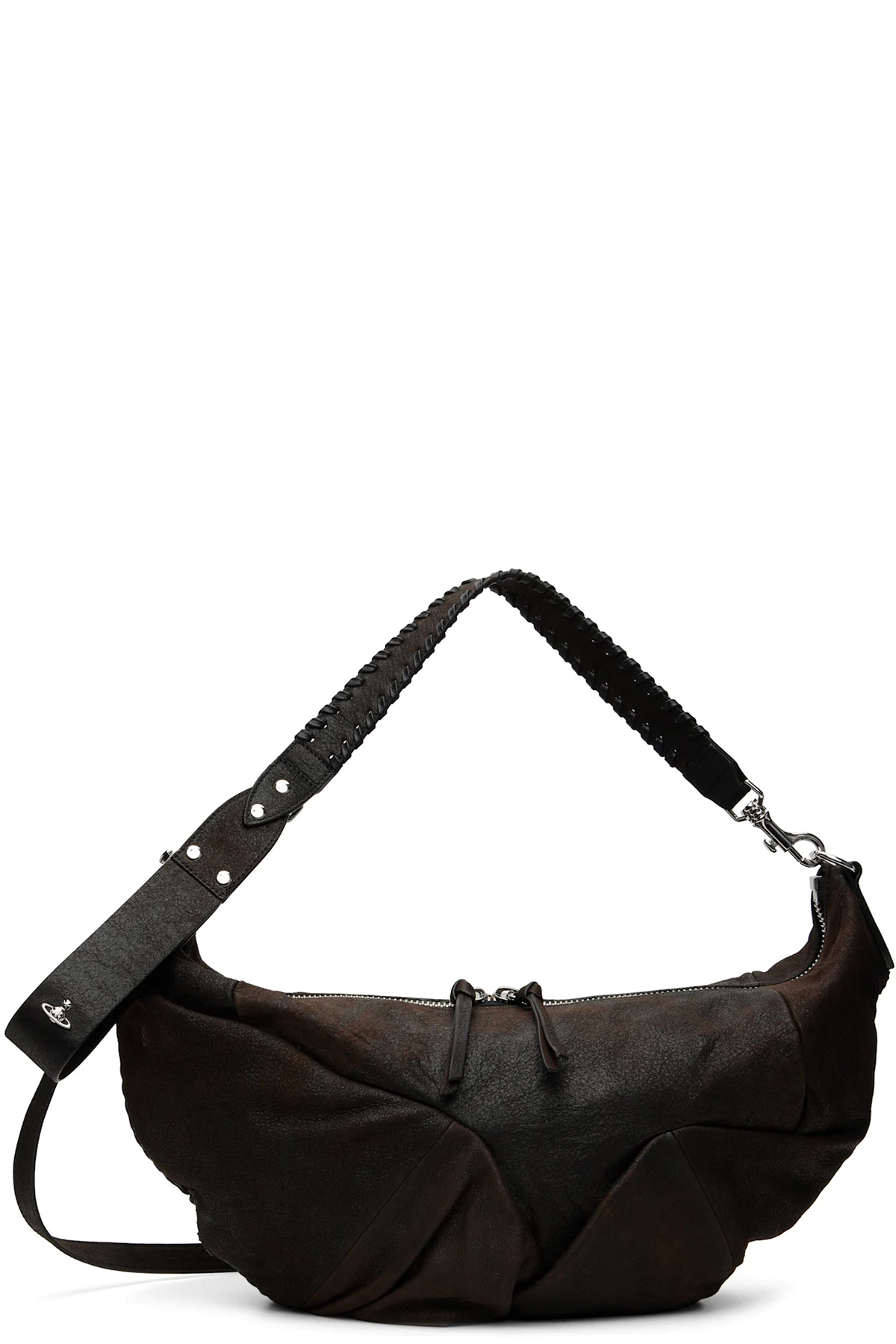 Brown Agnes Medium Shoulder Bag