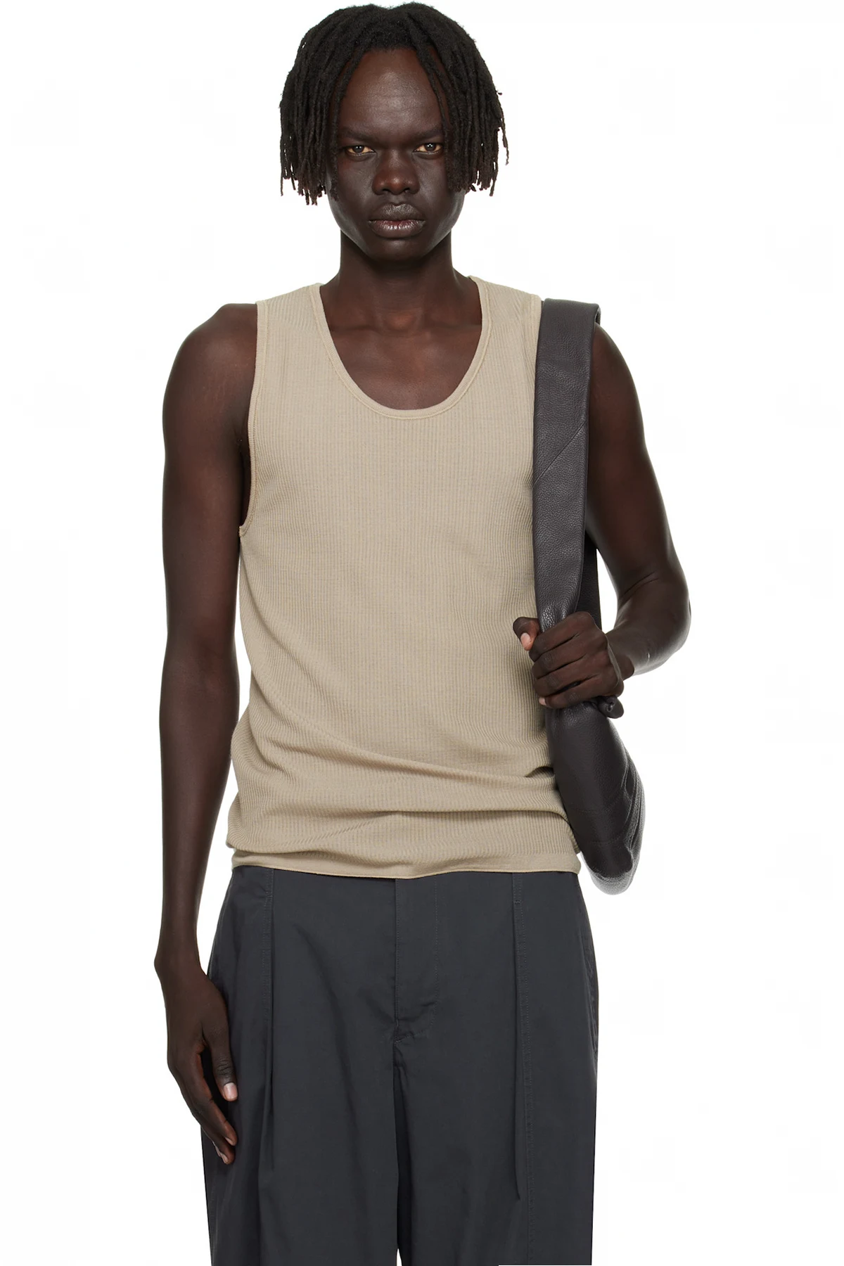 Gray Debardeur Tank Top