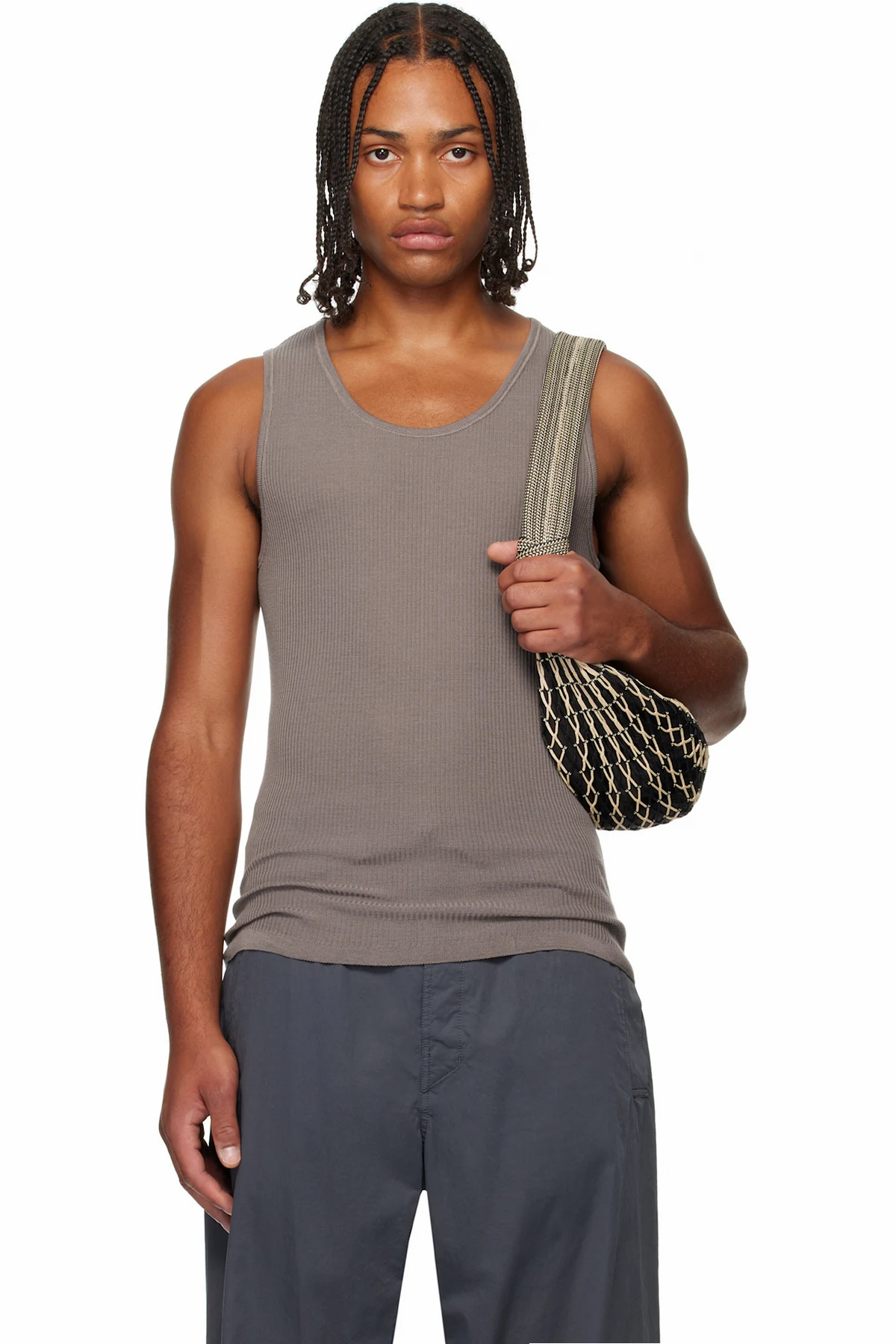 Taupe Debardeur Tank Top