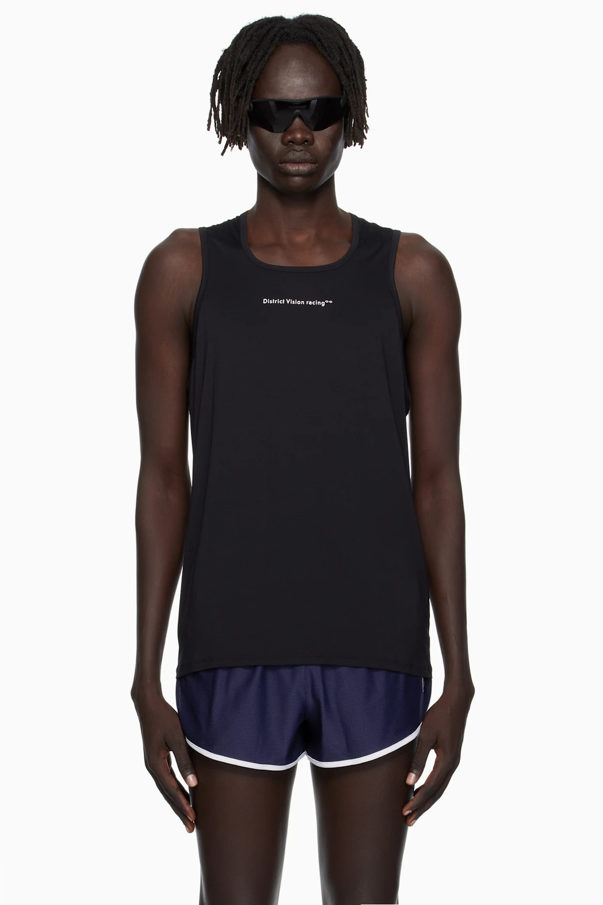 Black Ultralight Aloe Singlet Tank Top